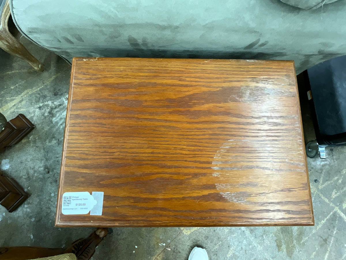 Vintage Apothecary Table