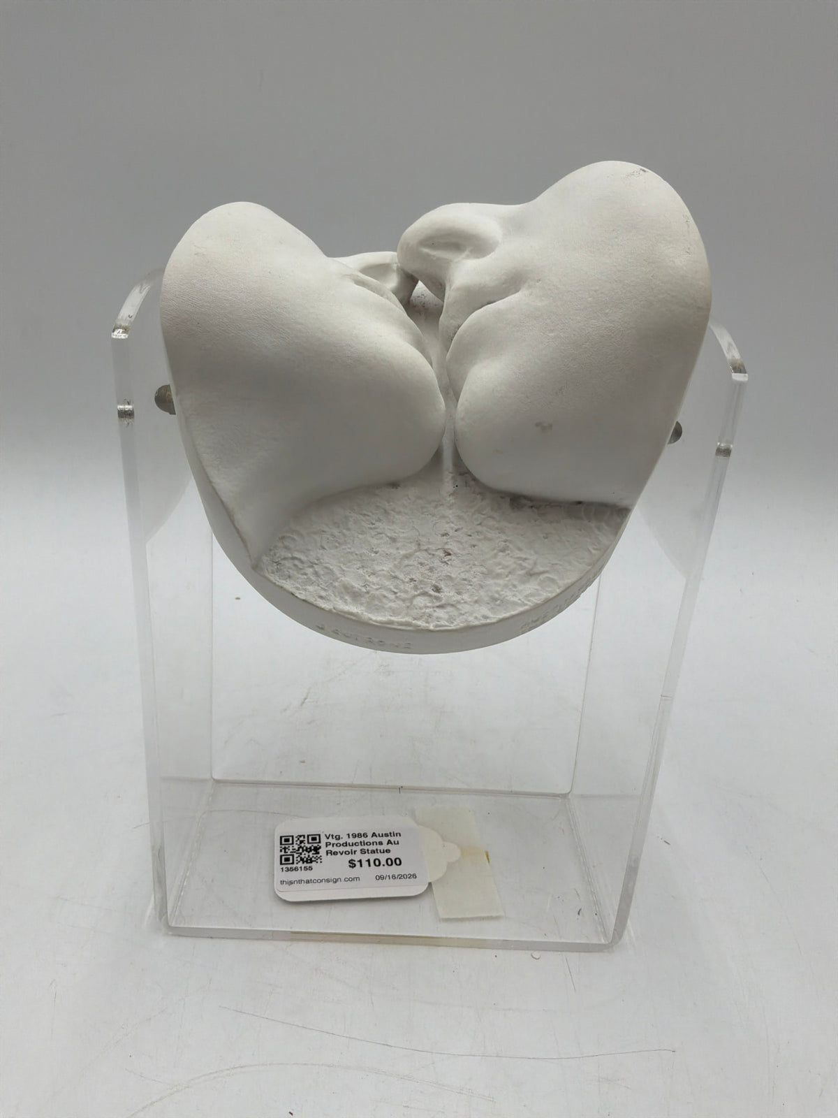 Vtg. 1986 Austin Productions Au Revoir Statue