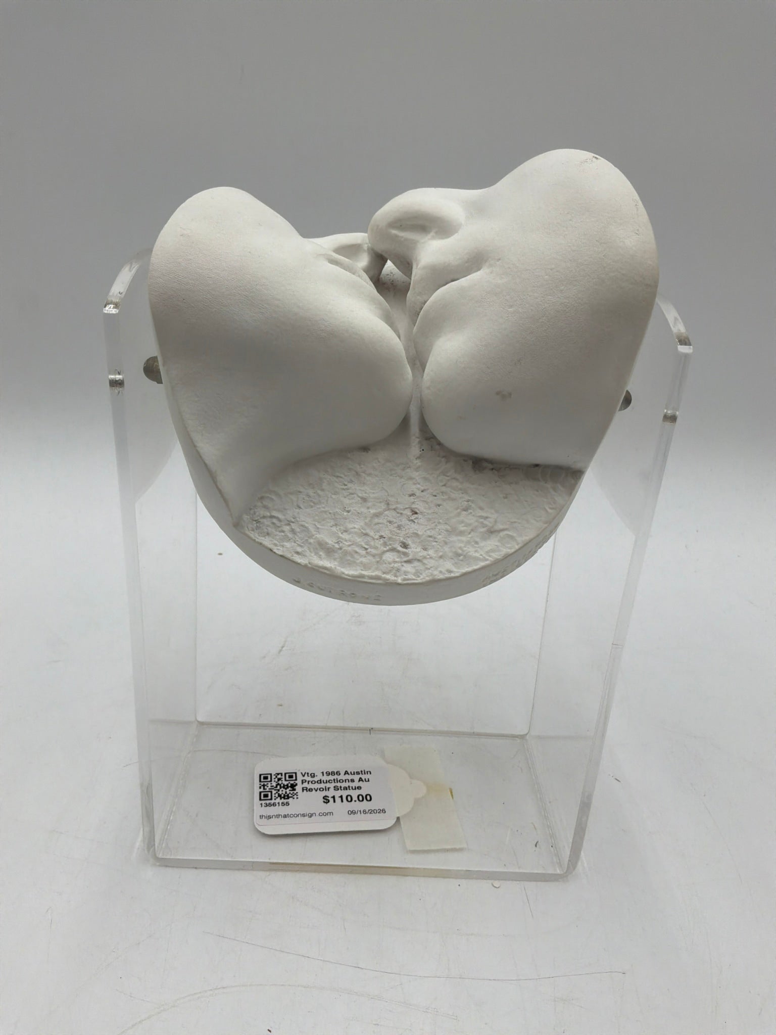 Vtg. 1986 Austin Productions Au Revoir Statue