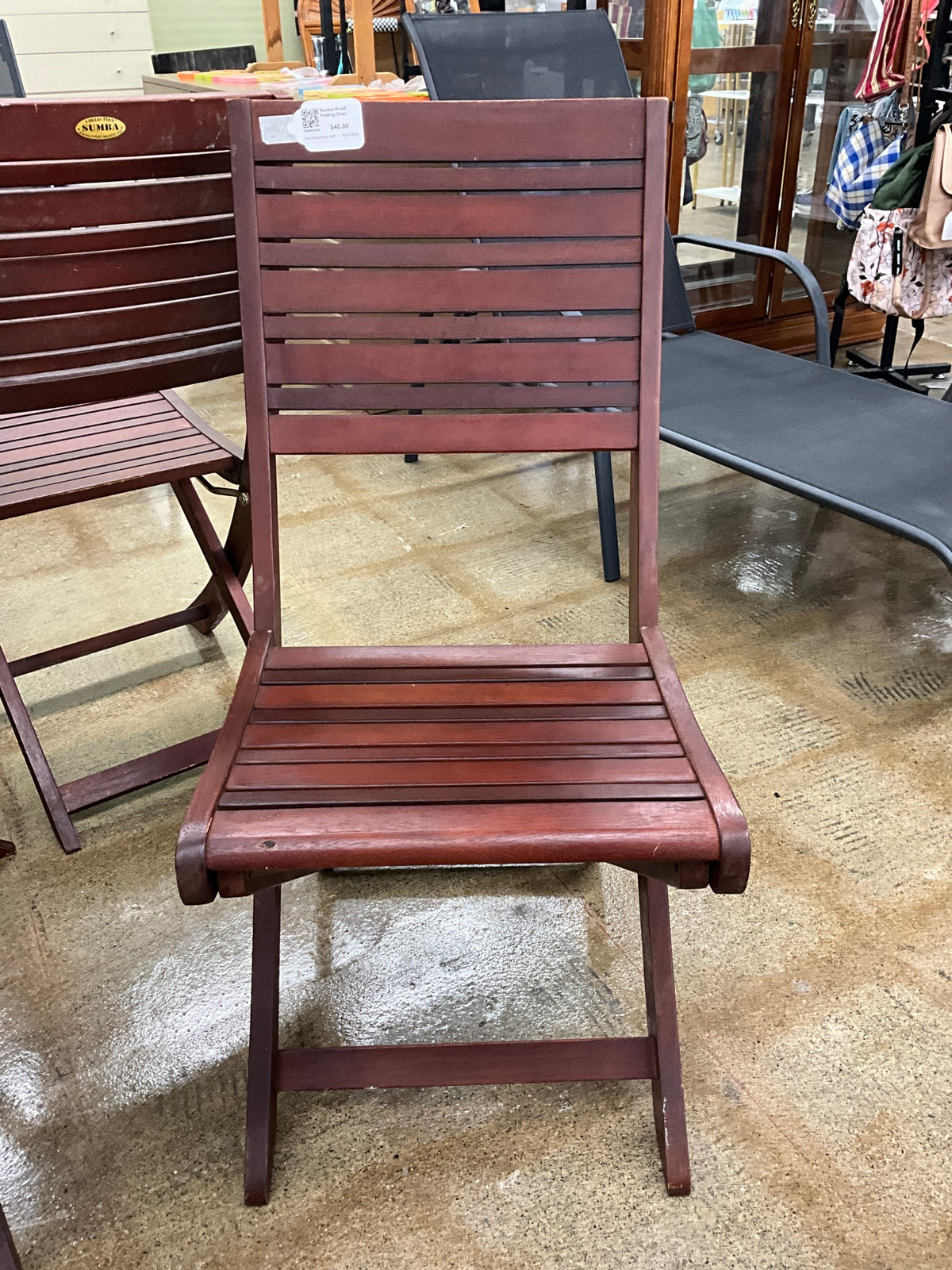 Sumba Wood Folding Chair