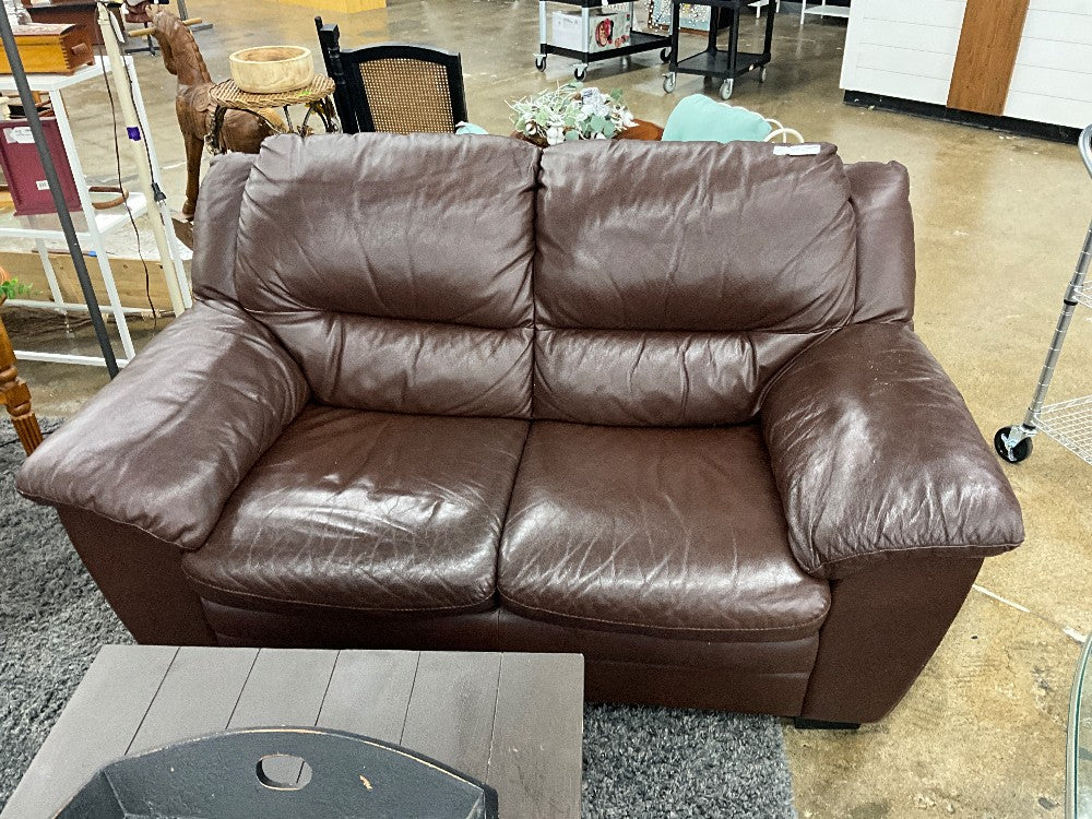 Leather Loveseat
