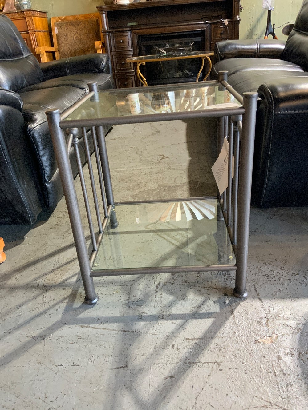 Metal/Glass Side Table