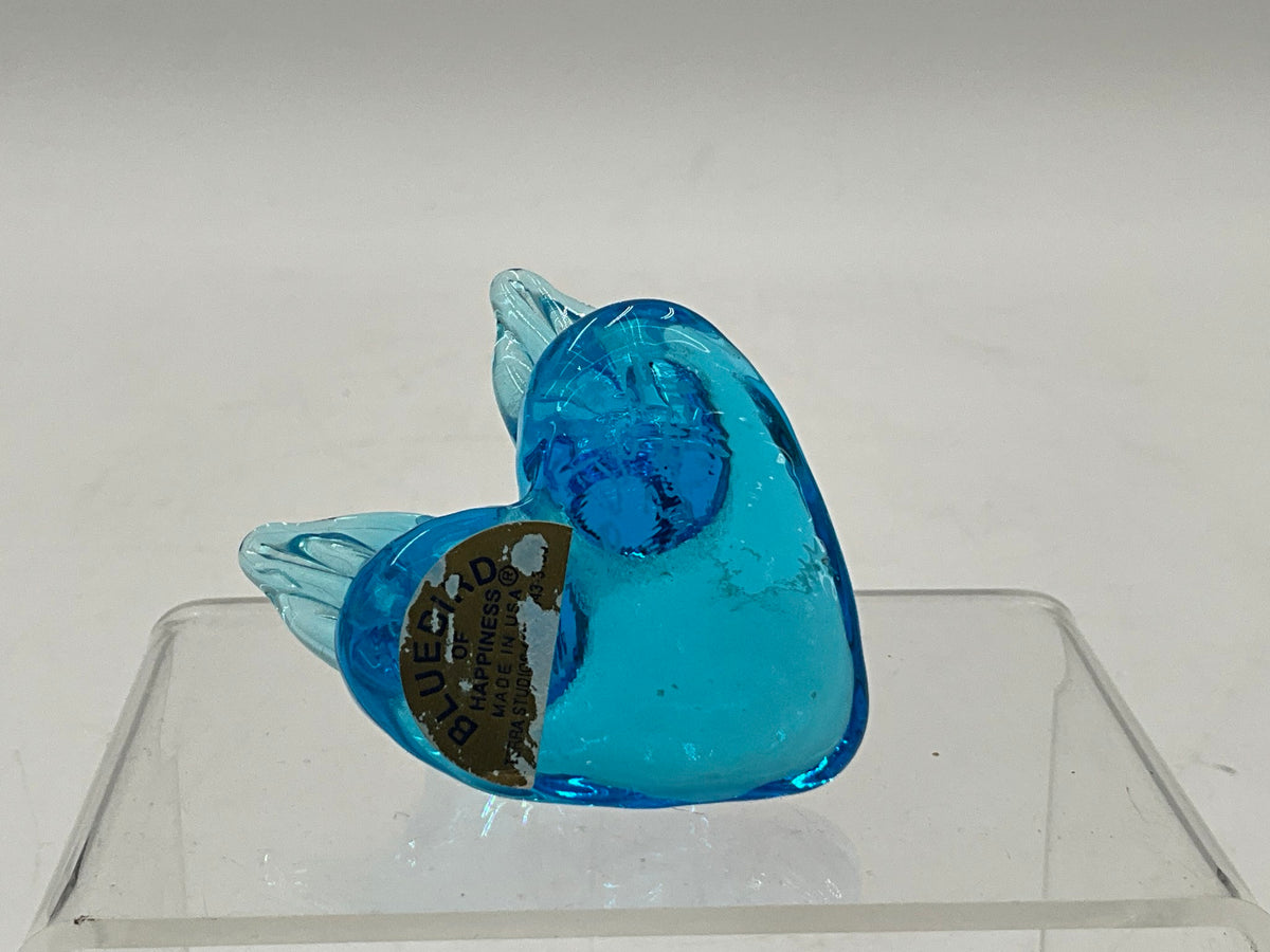 Vtg Blue Bird of Happiness Signed Leo W.