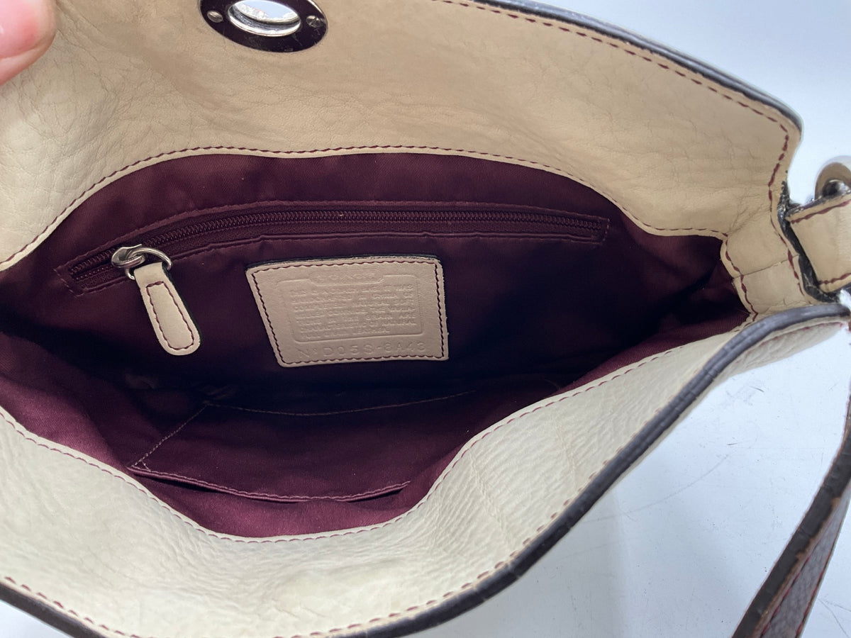 Cream Coach Crossbody