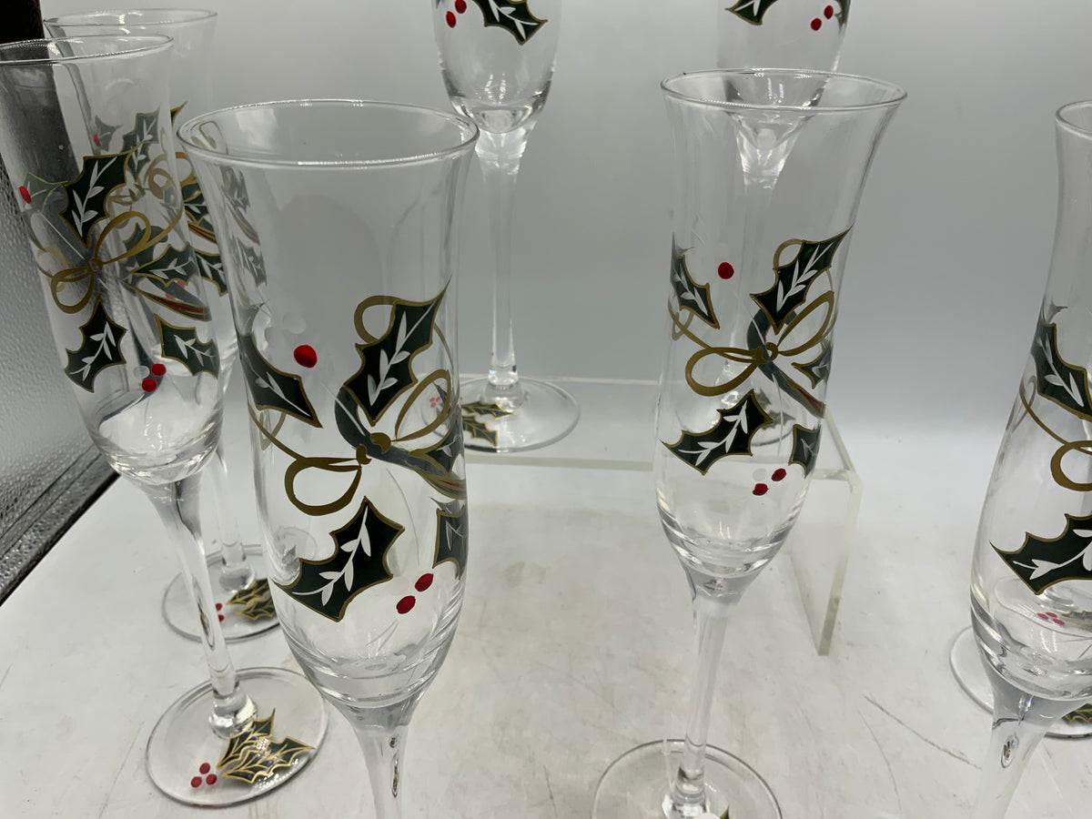 Lenox Holiday Champagne Glasses