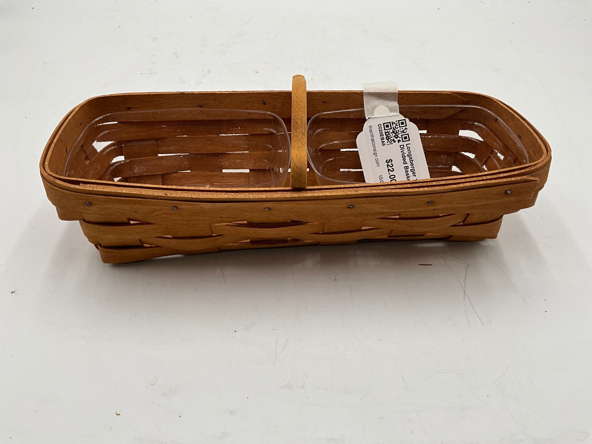 Longaberger 1993 Divided Basket