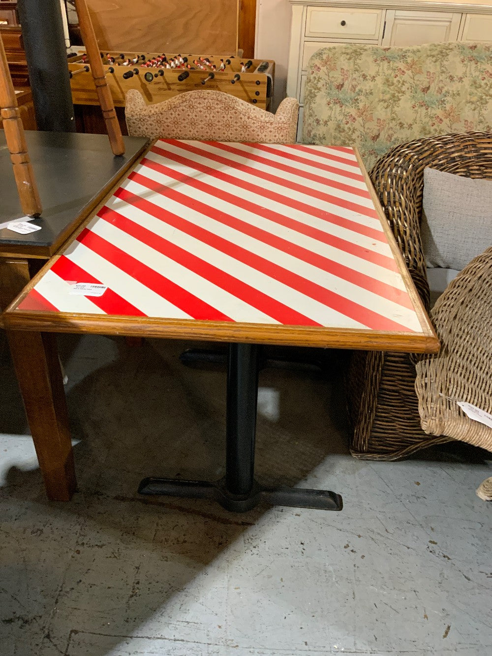 Red & White Table