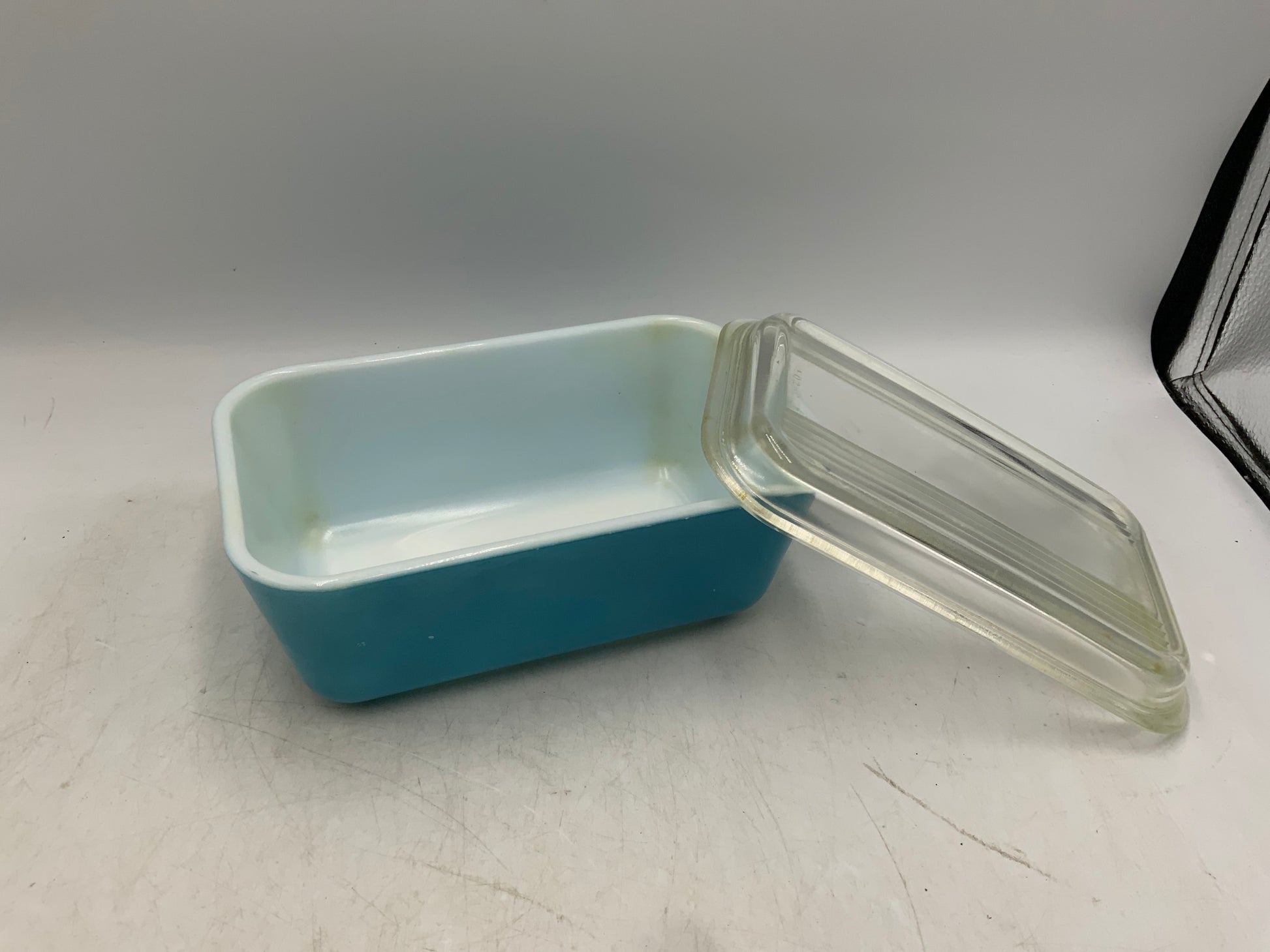 Blue Pyrex Refrigerator Dish