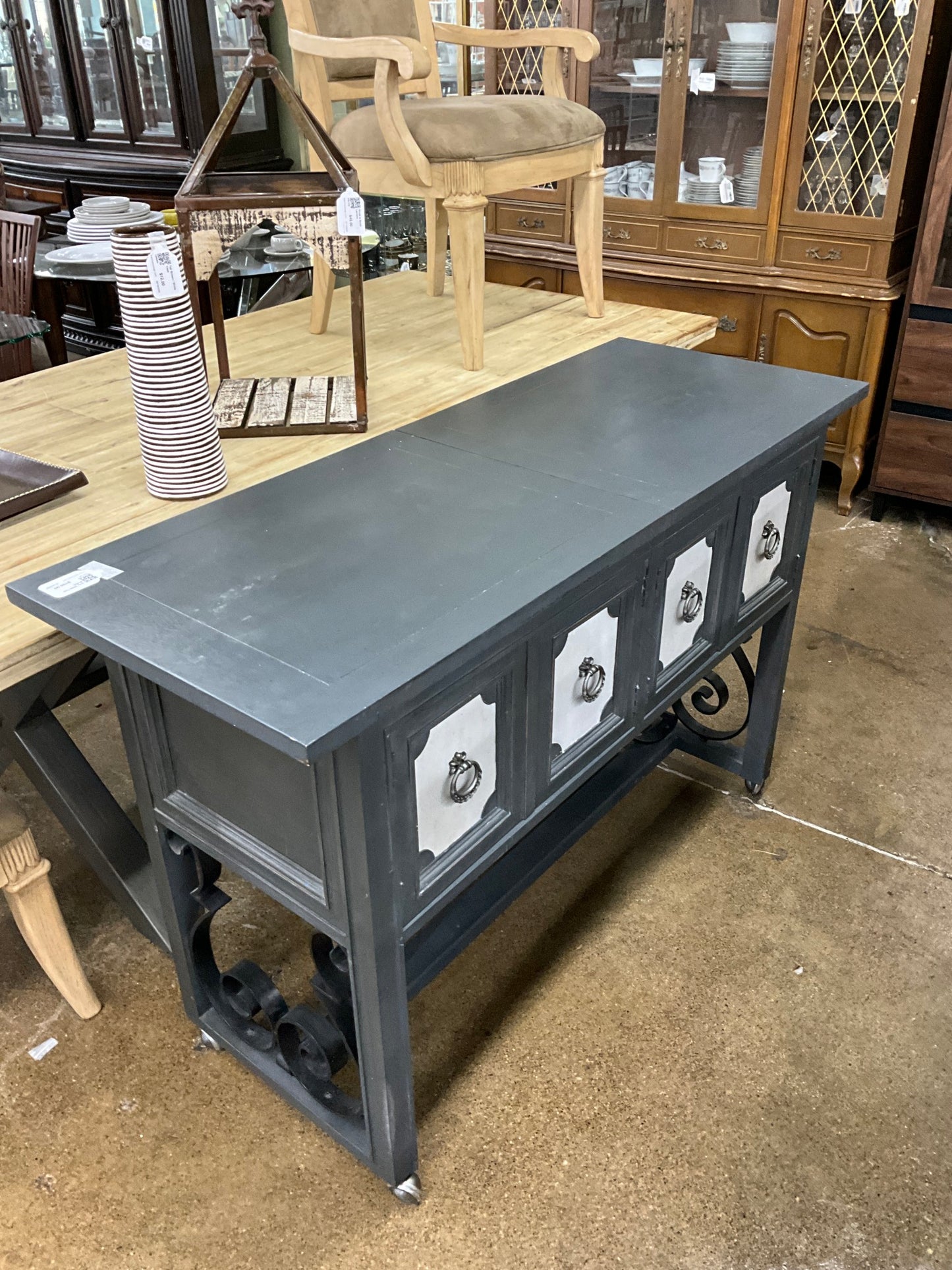 Grey Slide Top Buffet