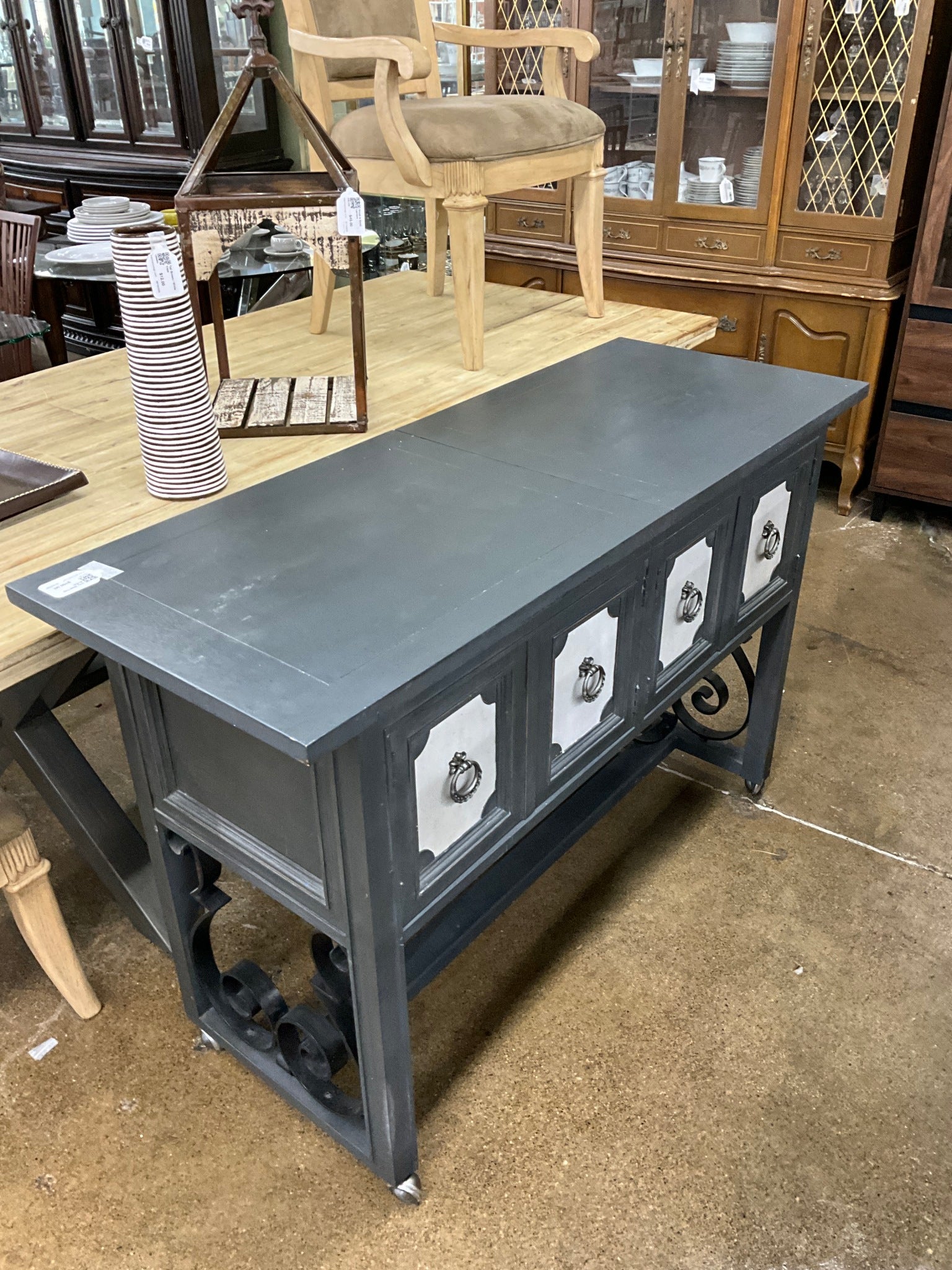 Grey Slide Top Buffet