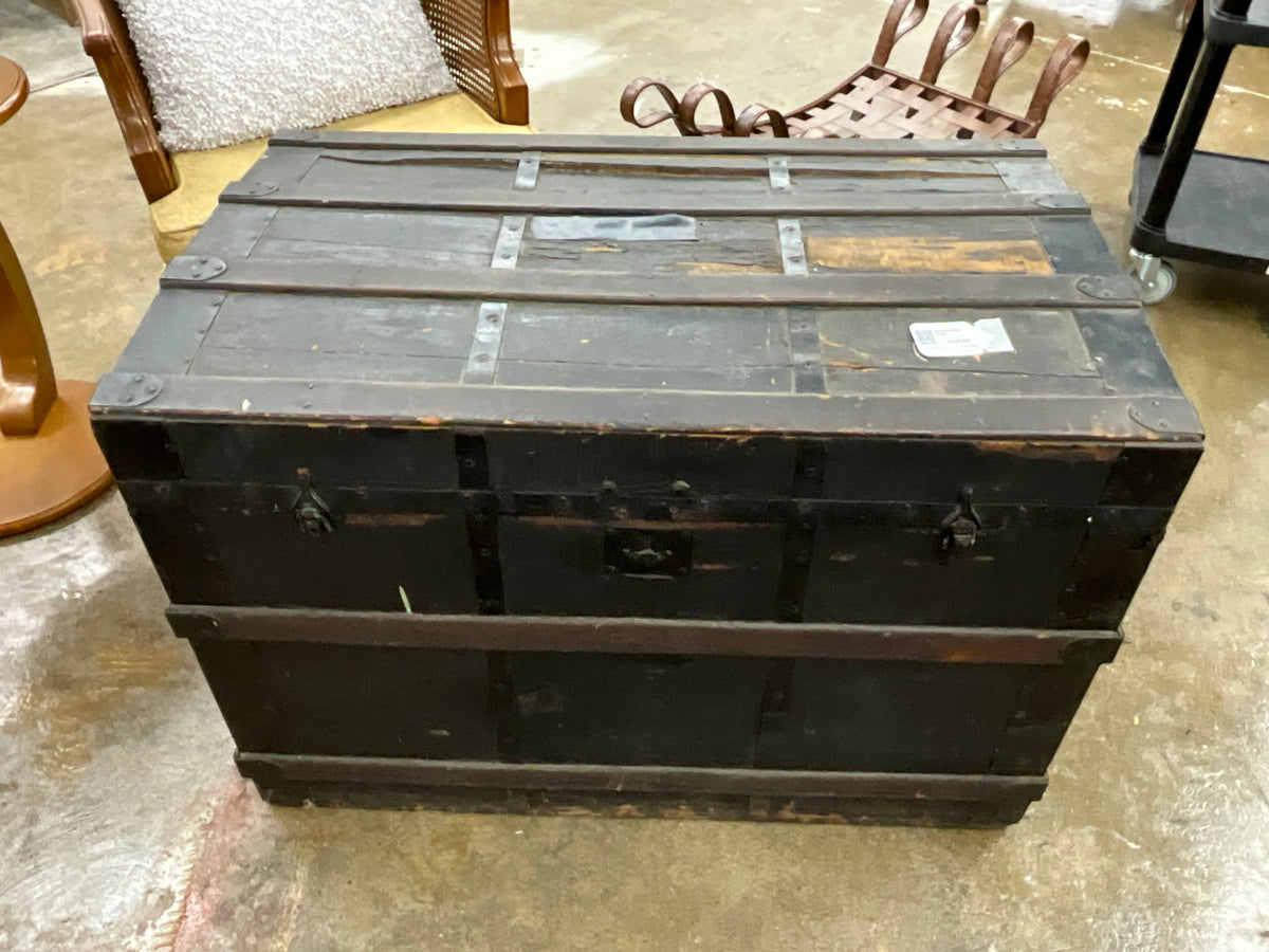 Antique Black Trunk