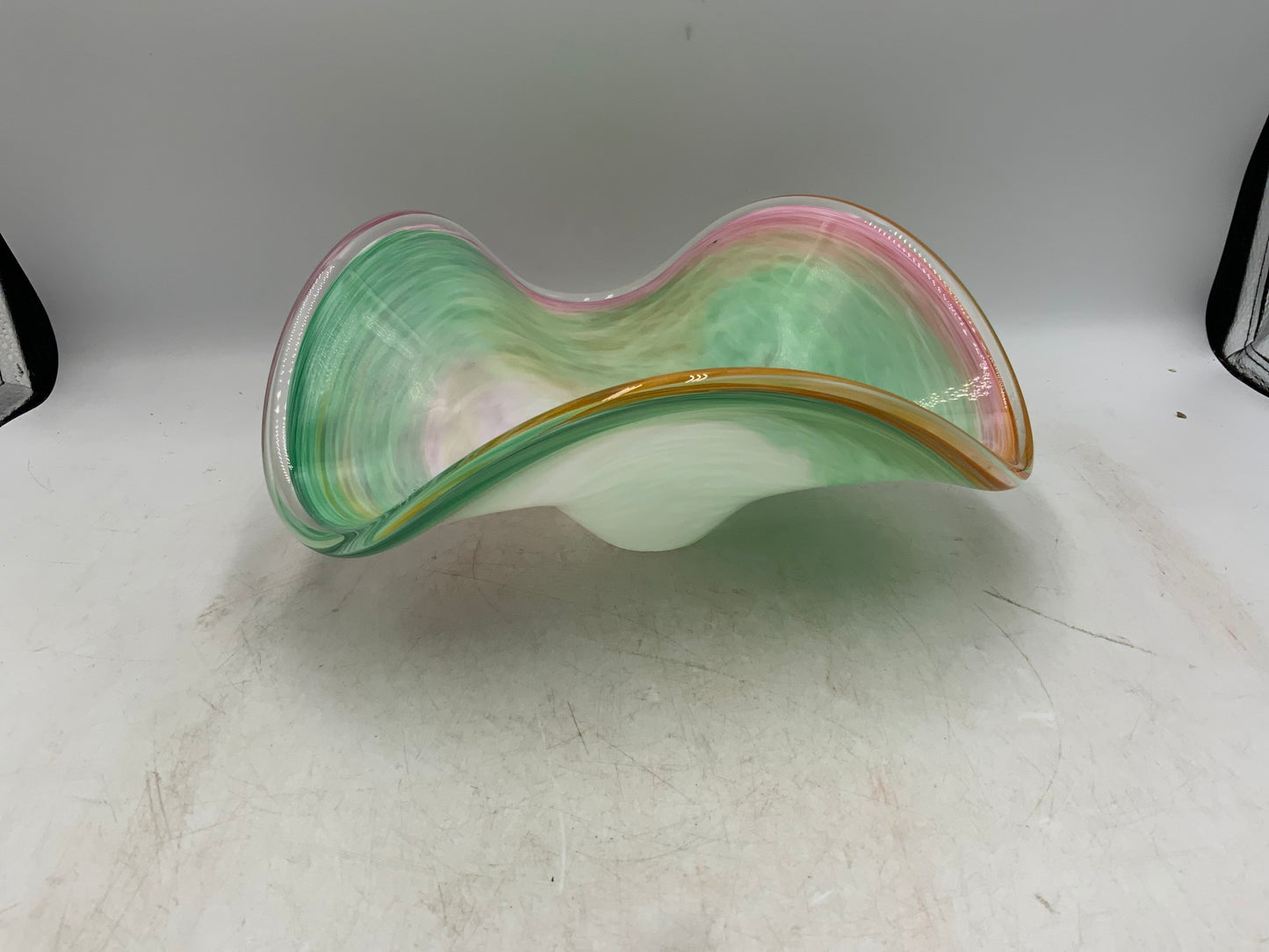 Crystal Clear Murano Style Bowl