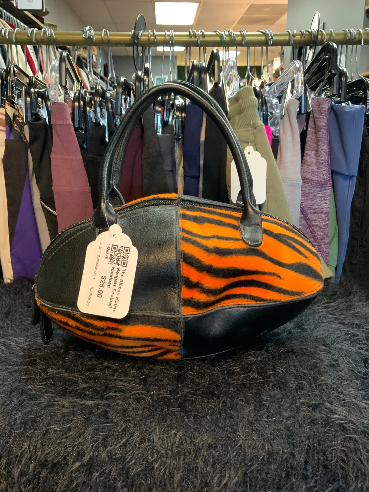 The Allman House Bengals Football Handbag