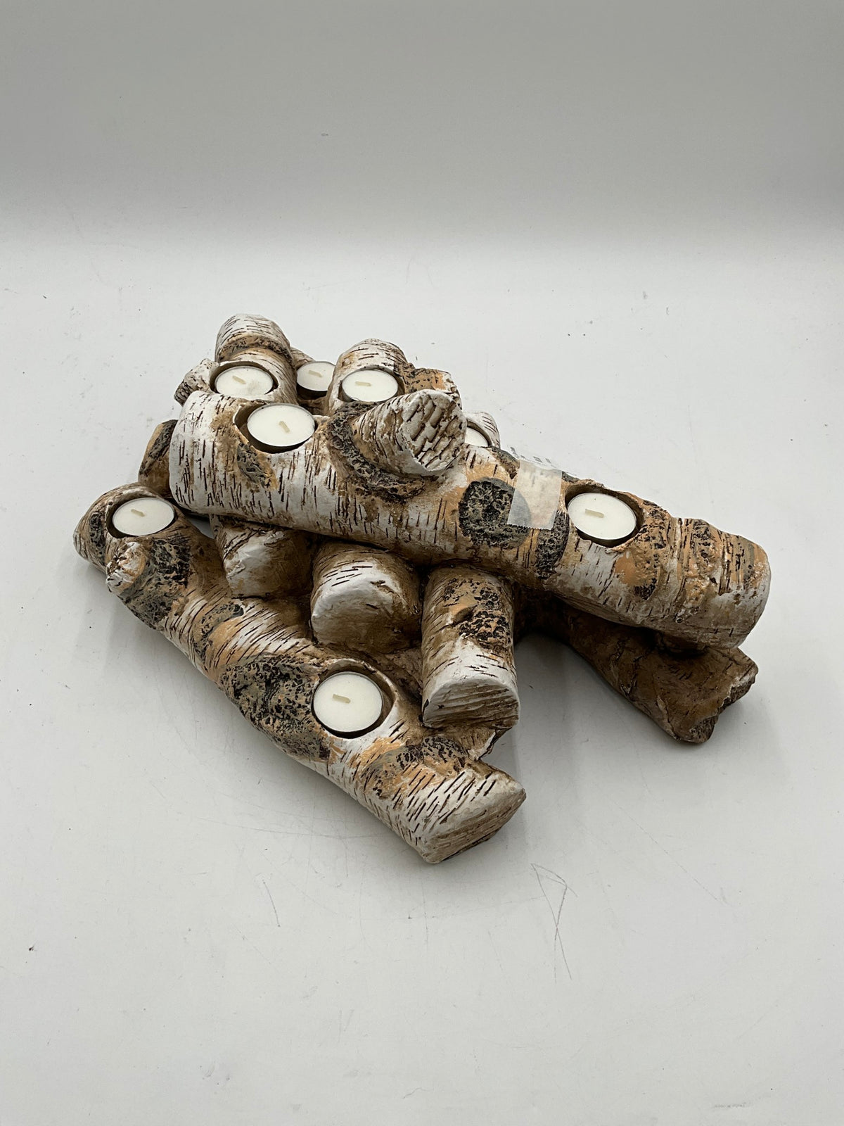 Lg. Birch Candle Holder