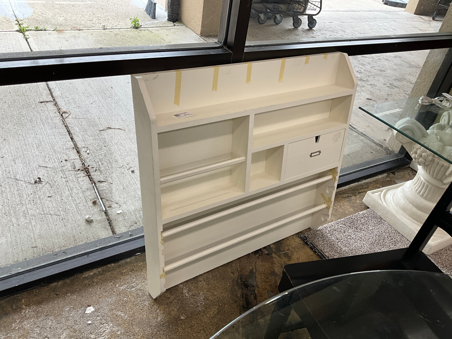 White Wrapping Paper Shelf