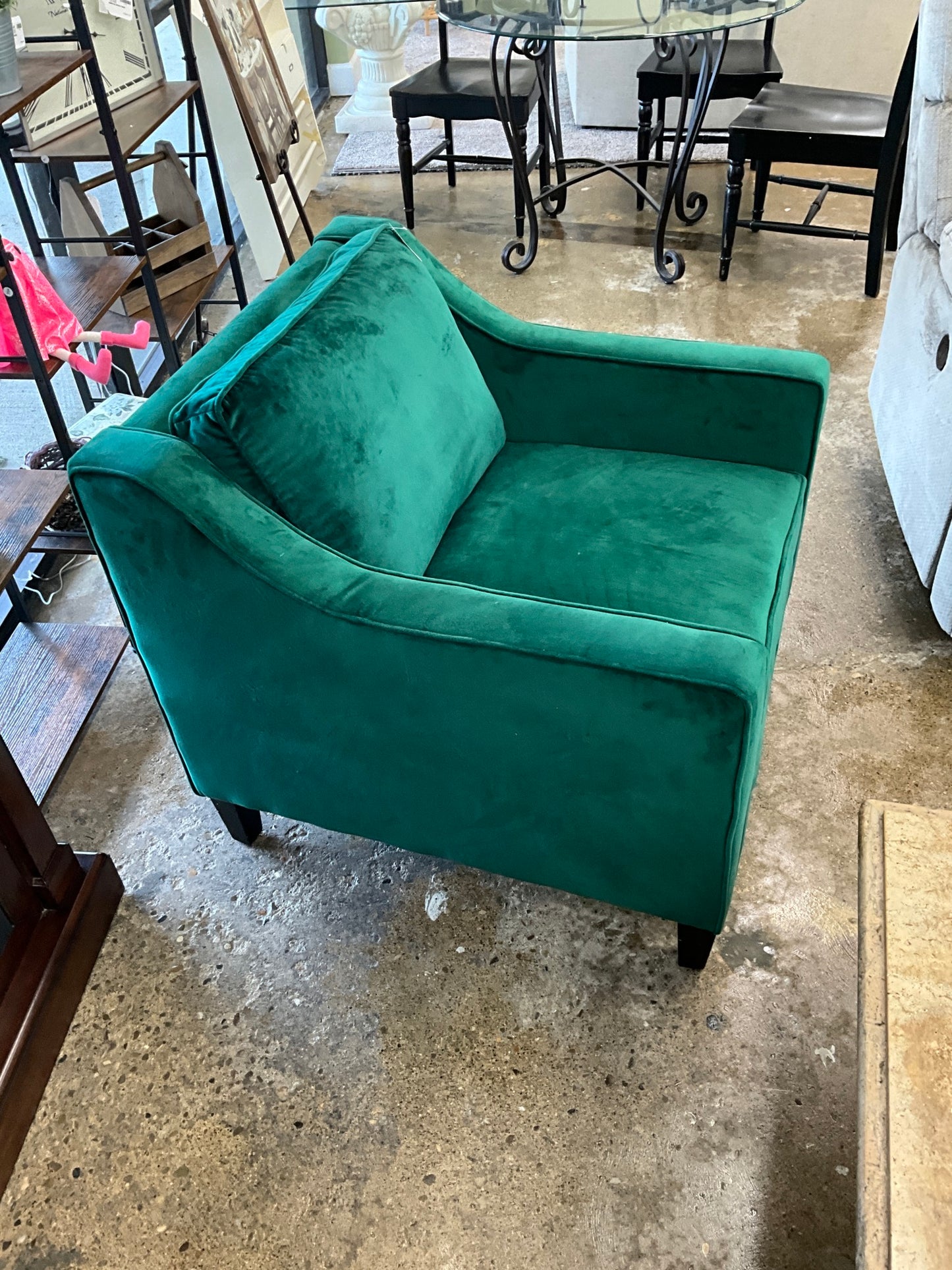 Green Velvet Chair