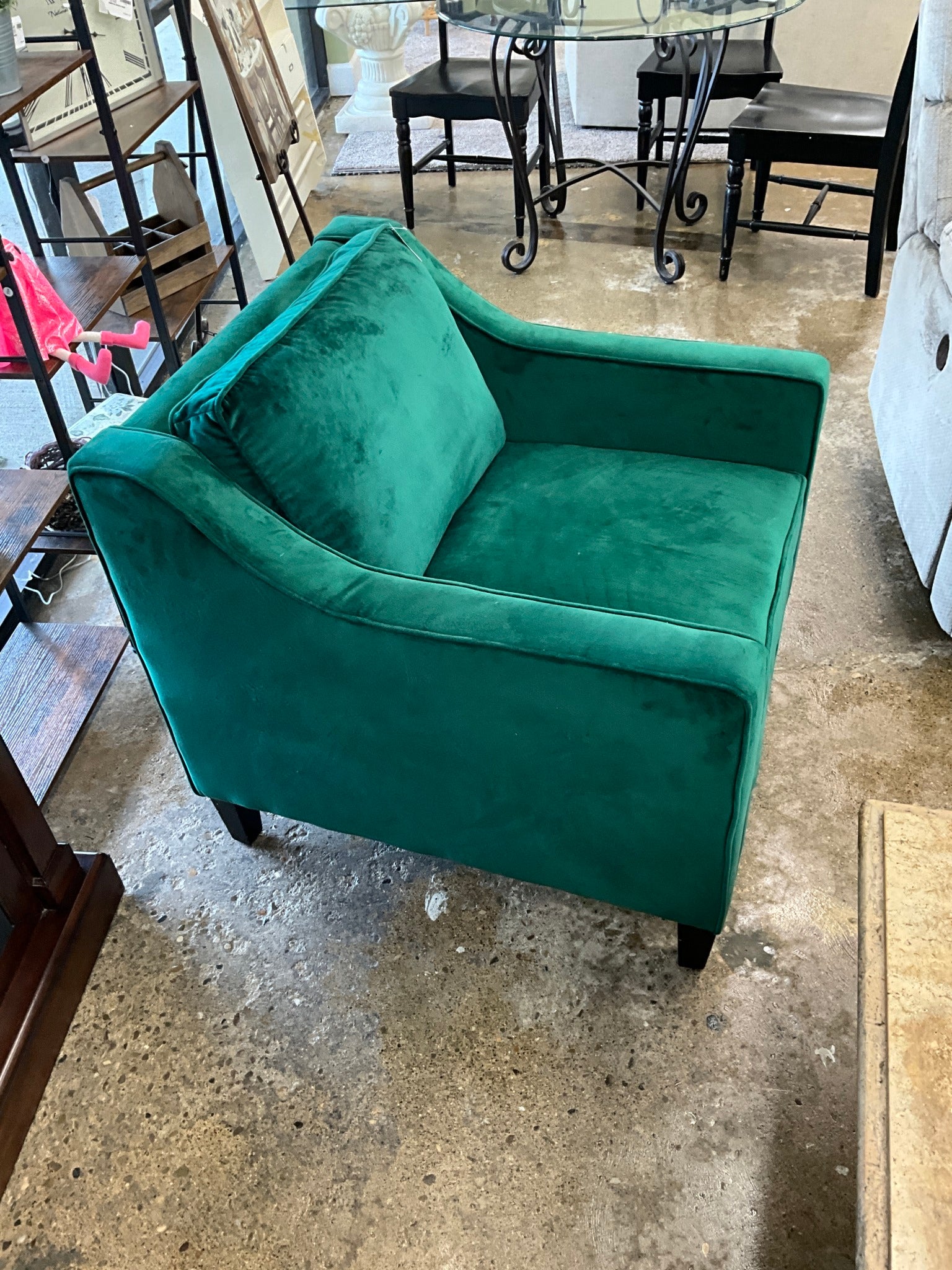 Green Velvet Chair