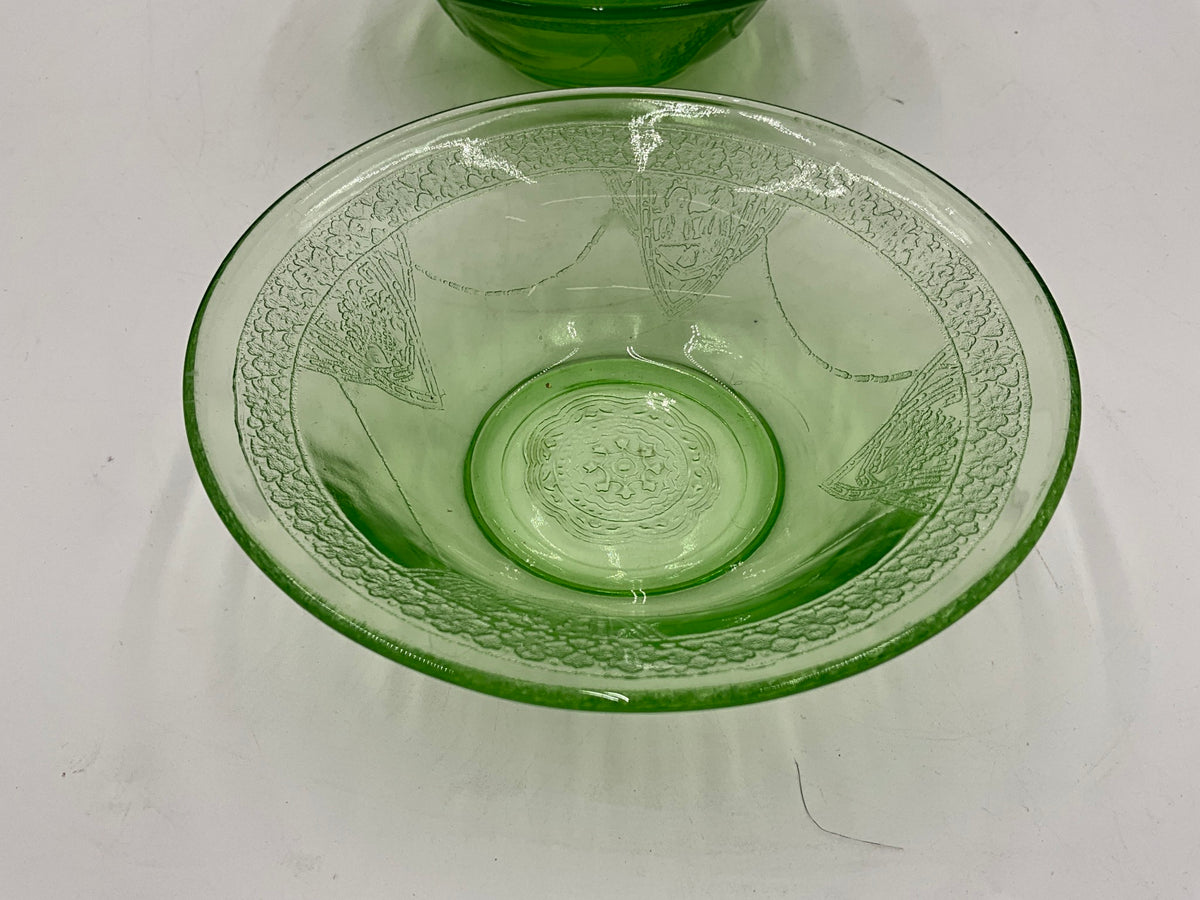 Vtg. Georgian Lovebirds Bowl Set of 4