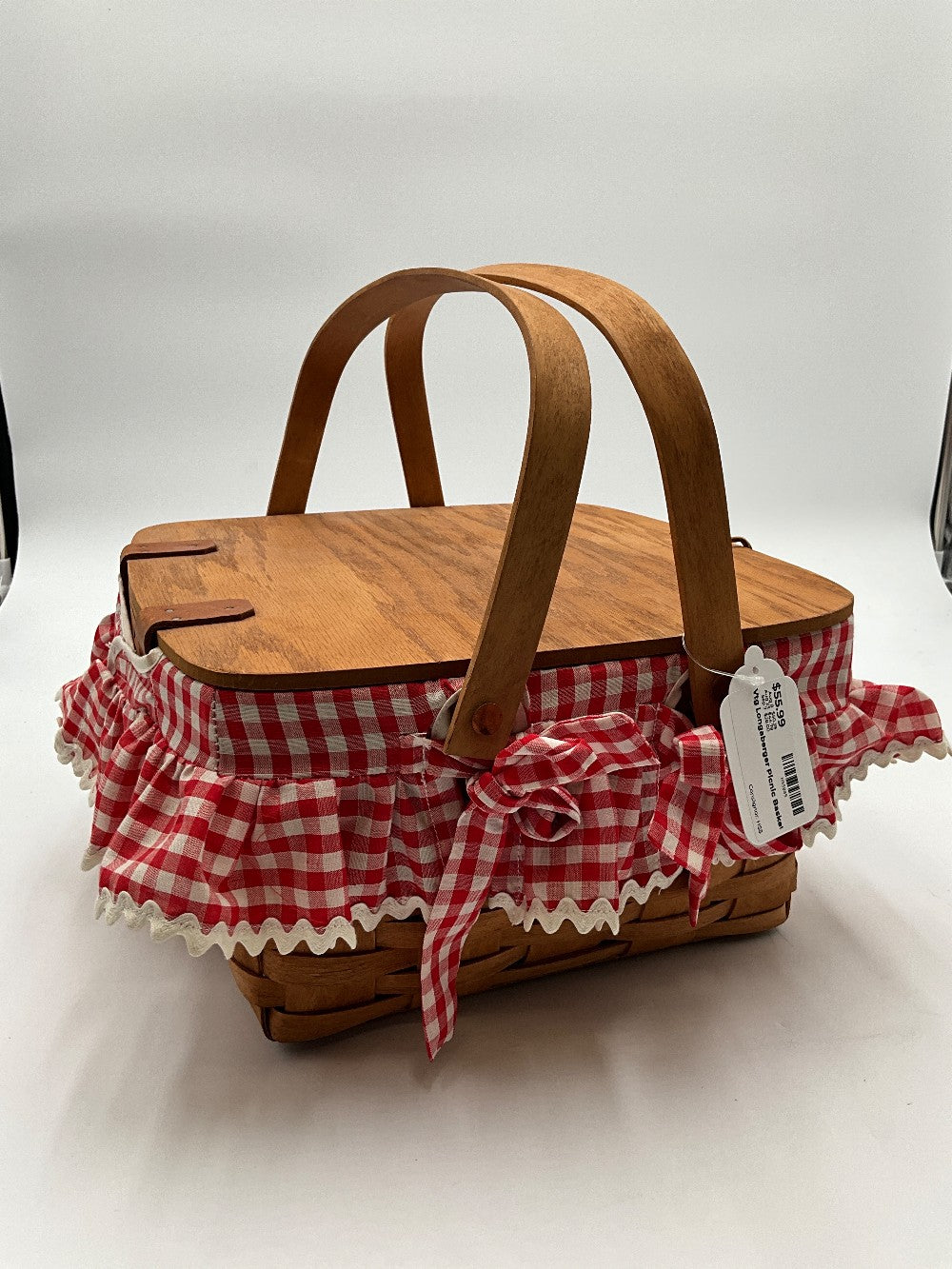 Vtg Longaberger Picnic Basket