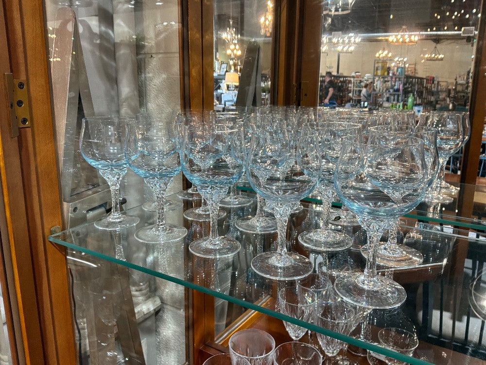 Sasaki Hawthorne Azure Blue Wine Glasses Set Of 14
