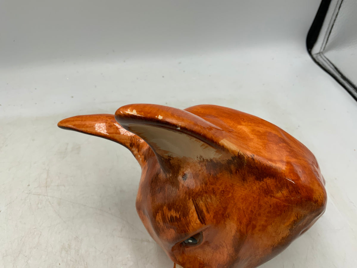 Vtg Babbacombe Fox Head String / Scissor Holder