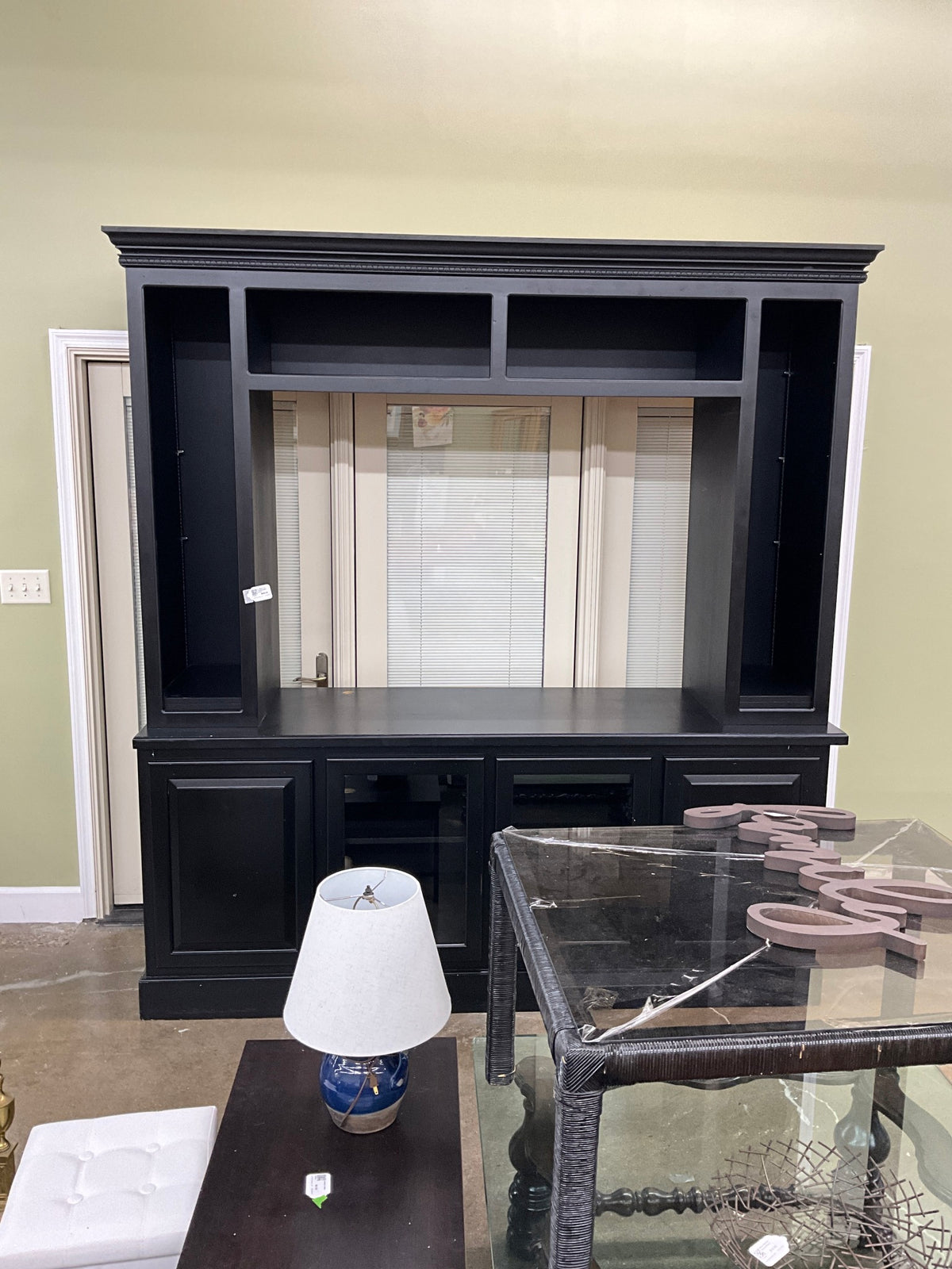 XL Black 2 pc Entertainment Center
