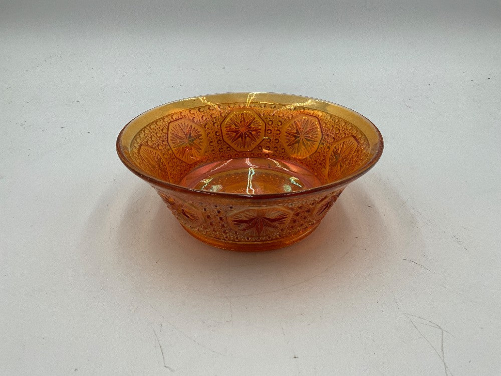 Marigold Carnival Glass Bowl