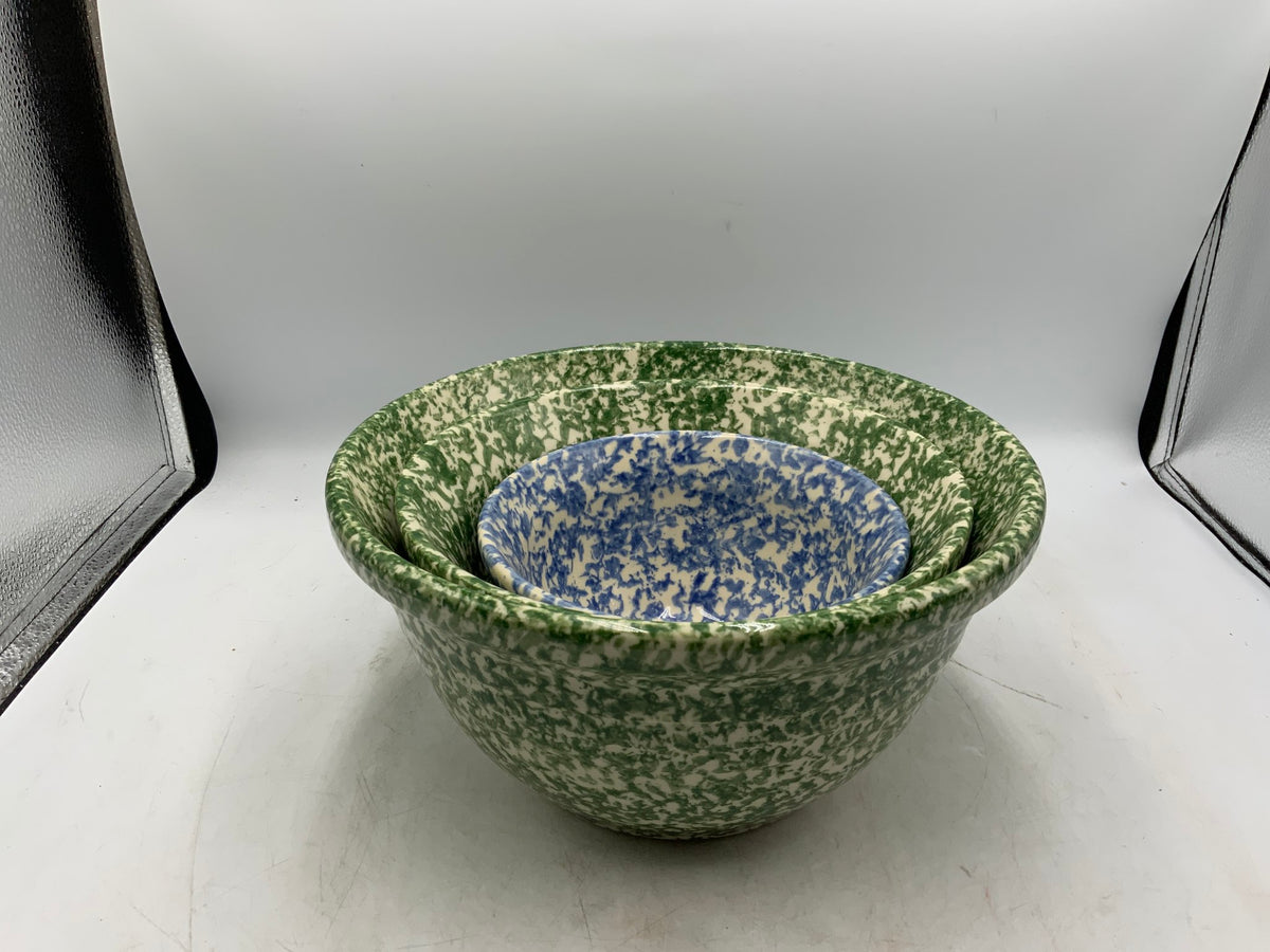 Henn Spongeware Mixing Bowls Set of 3