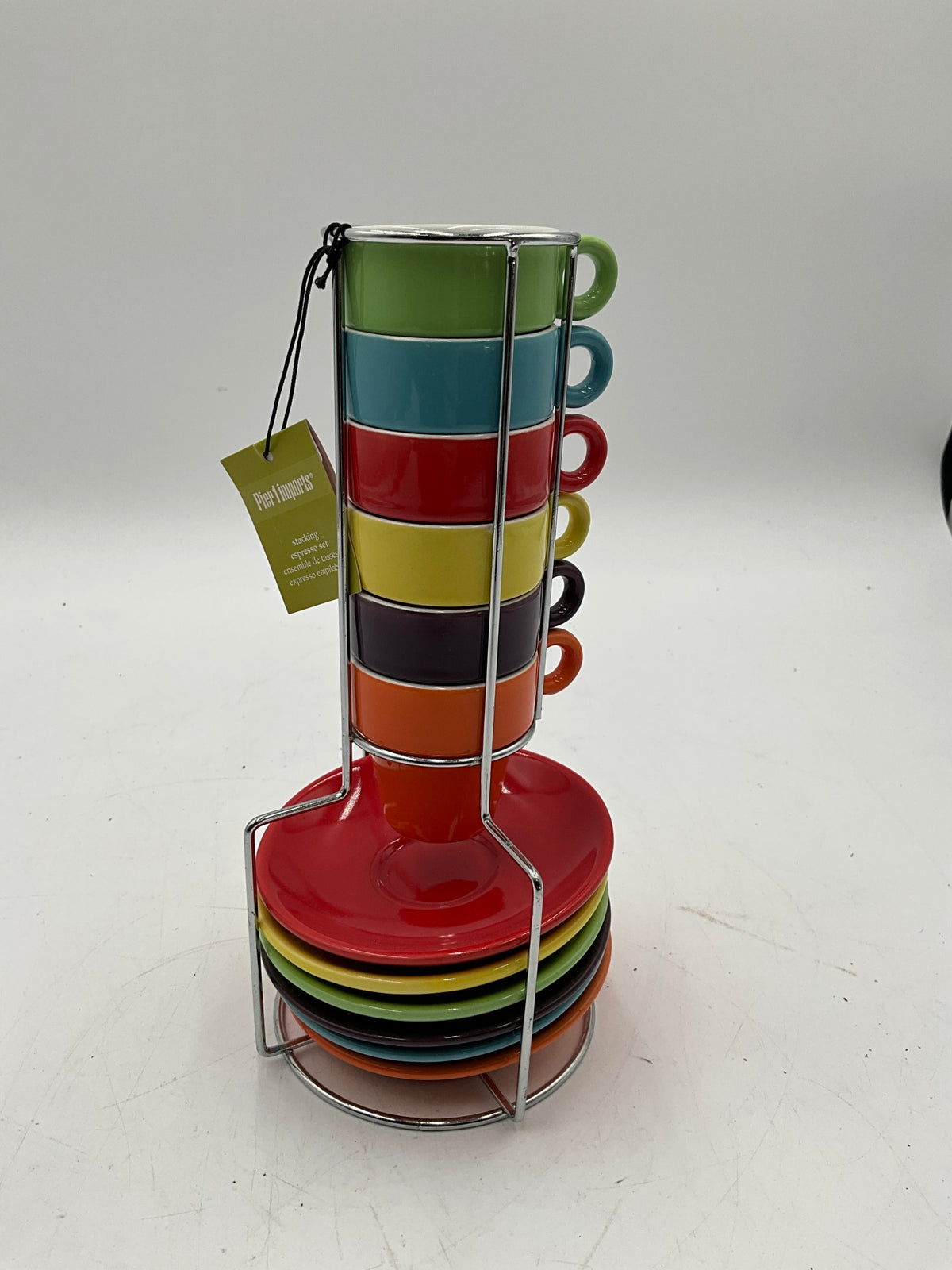 NWT Pier 1 Stacking Espresso Set