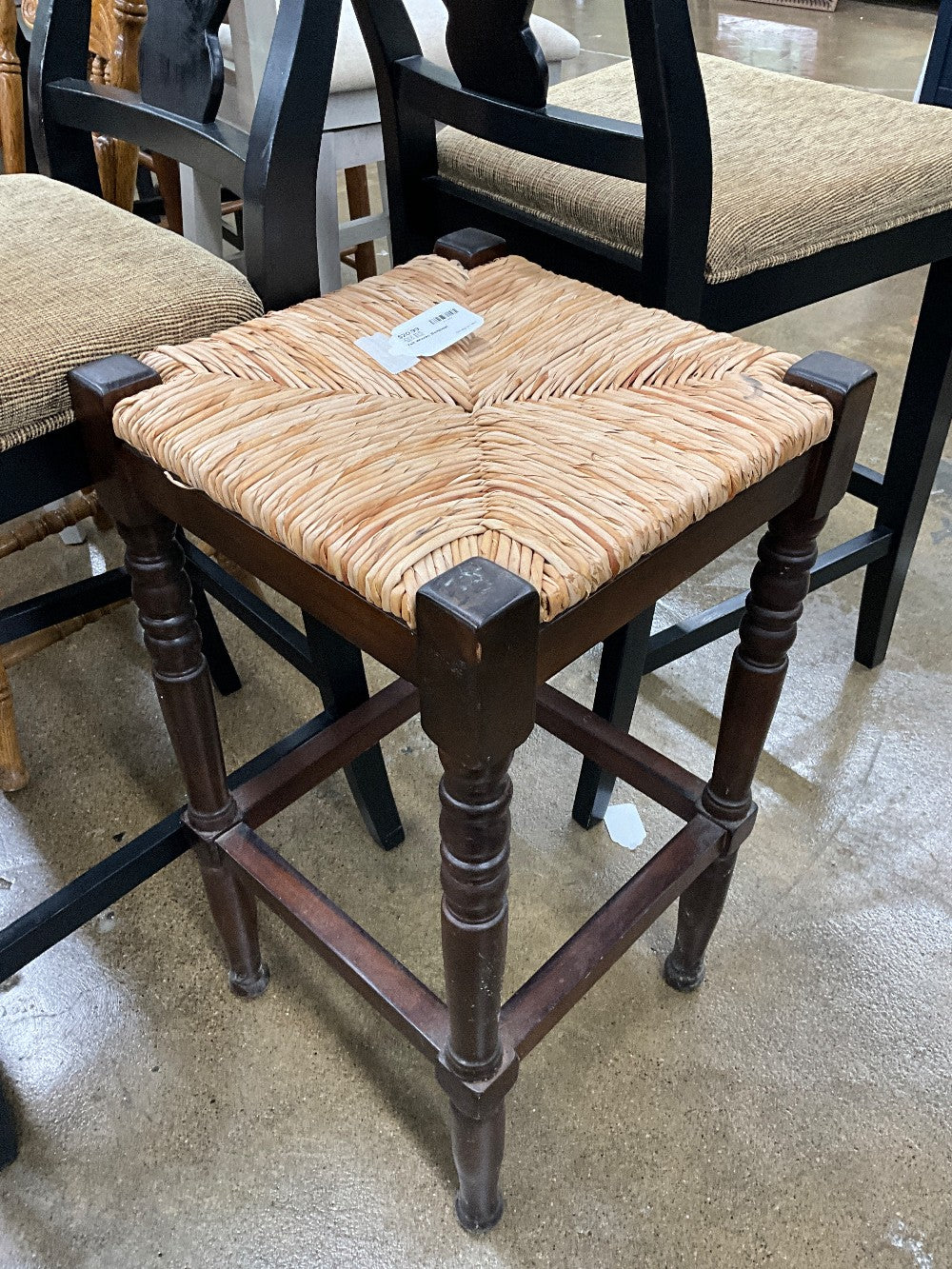 Tall Woven Barstool