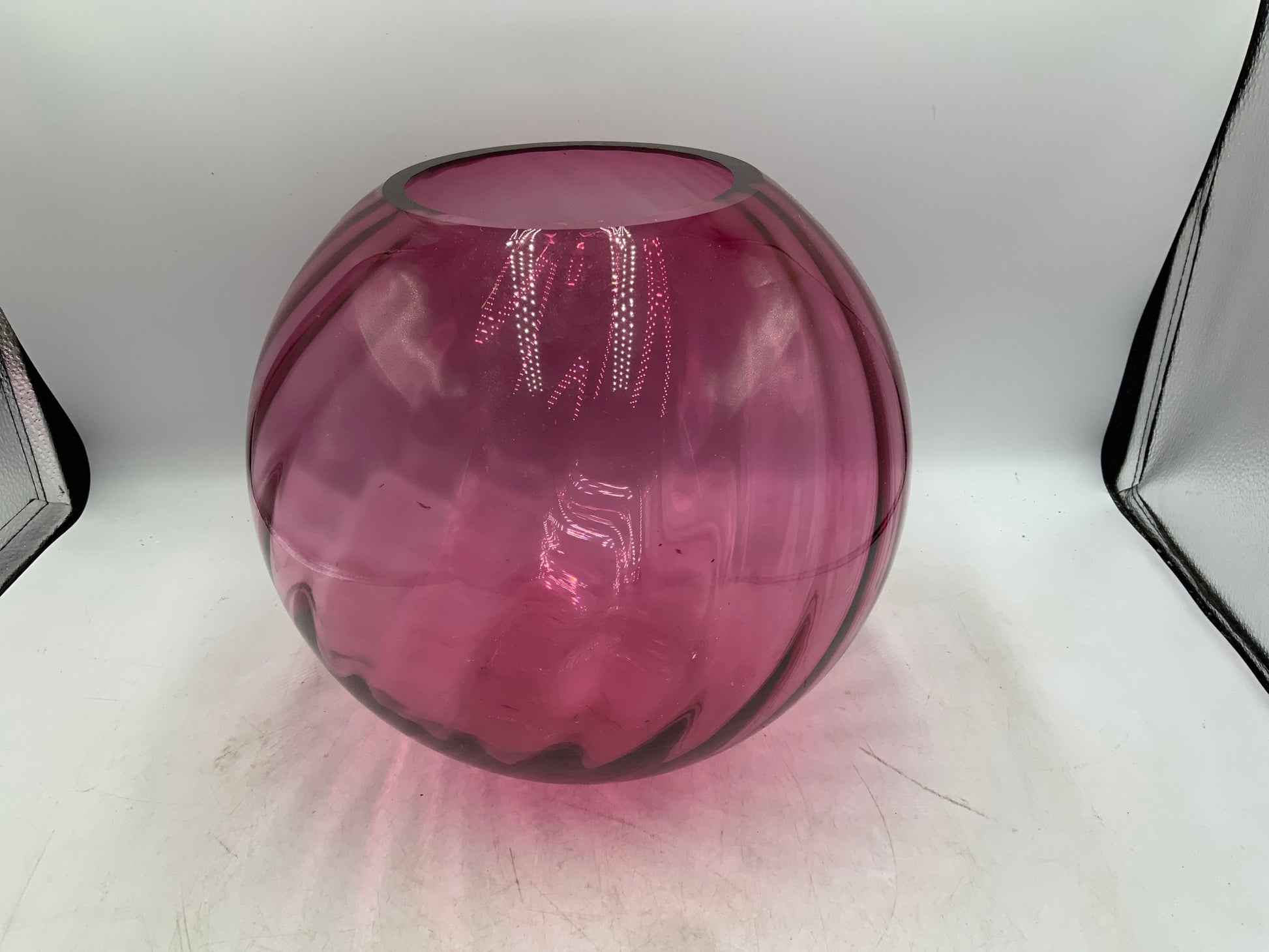 Cranberry Glass Vase