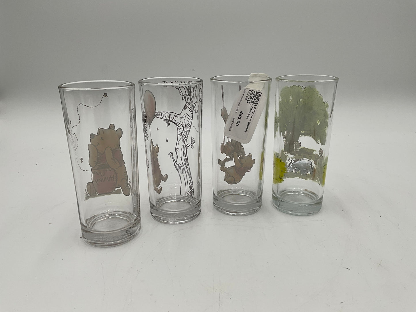 SET of 4 Disney Glasses