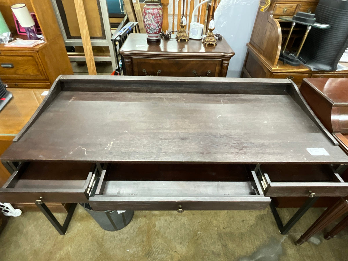 Wood 3 drawer Desk