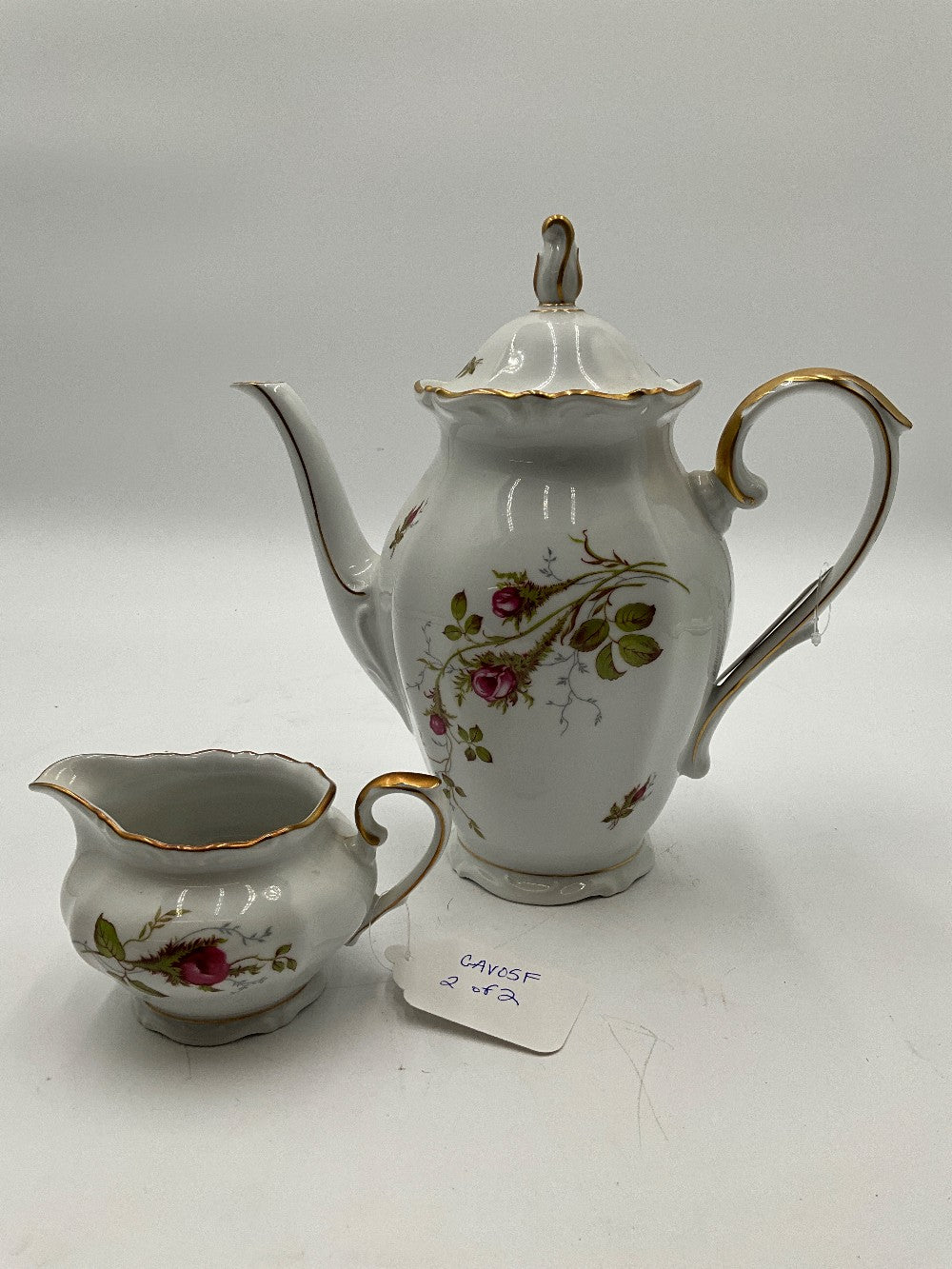 W.Eschenbach Briar Rose Teapot & Creamer
