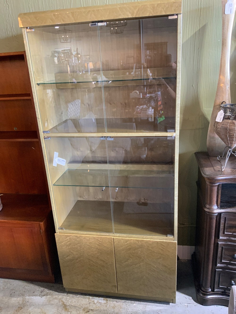LG Tan Bookcase