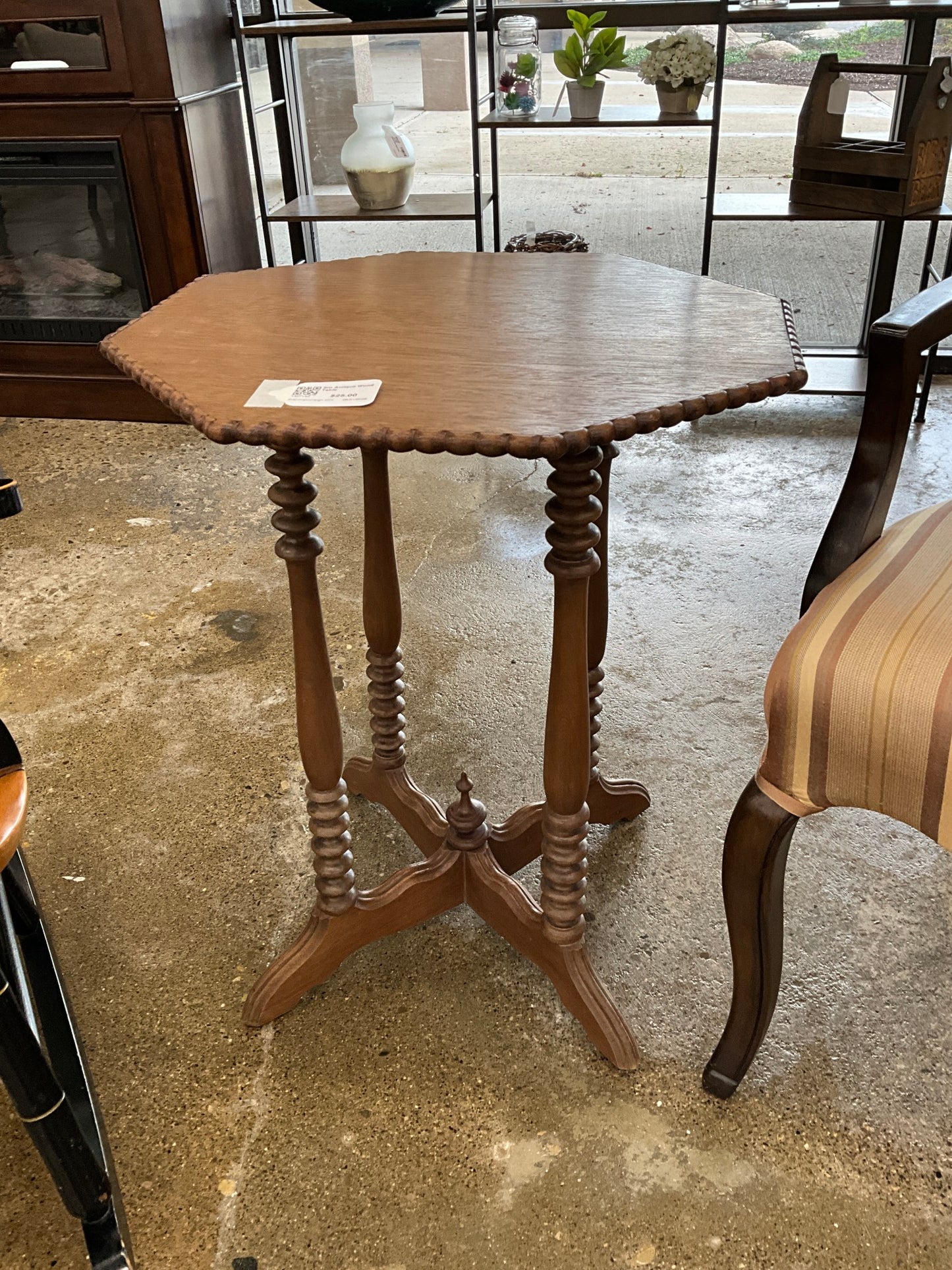 Sm Antique Wood Table