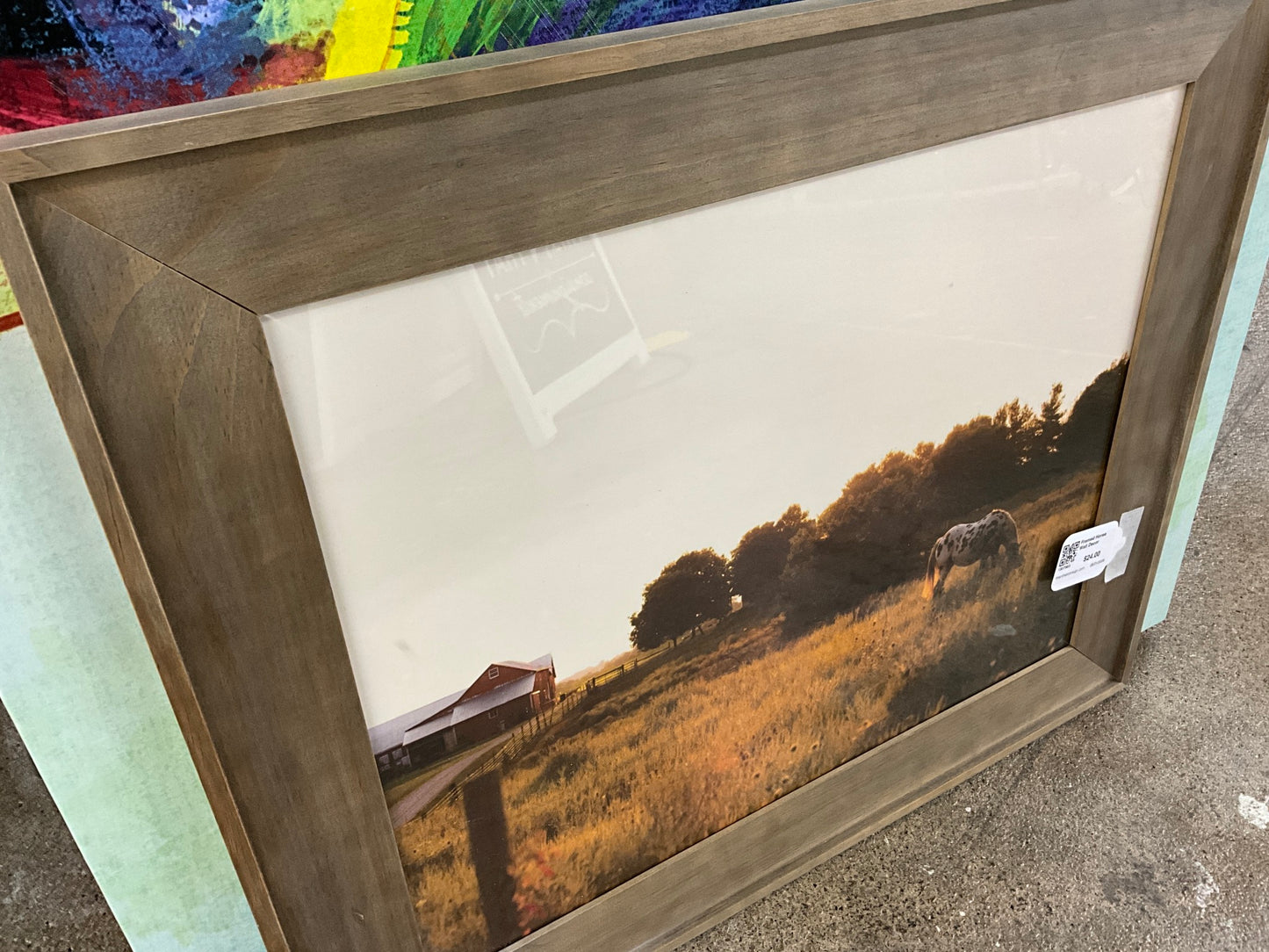 Framed Horse Wall Decor
