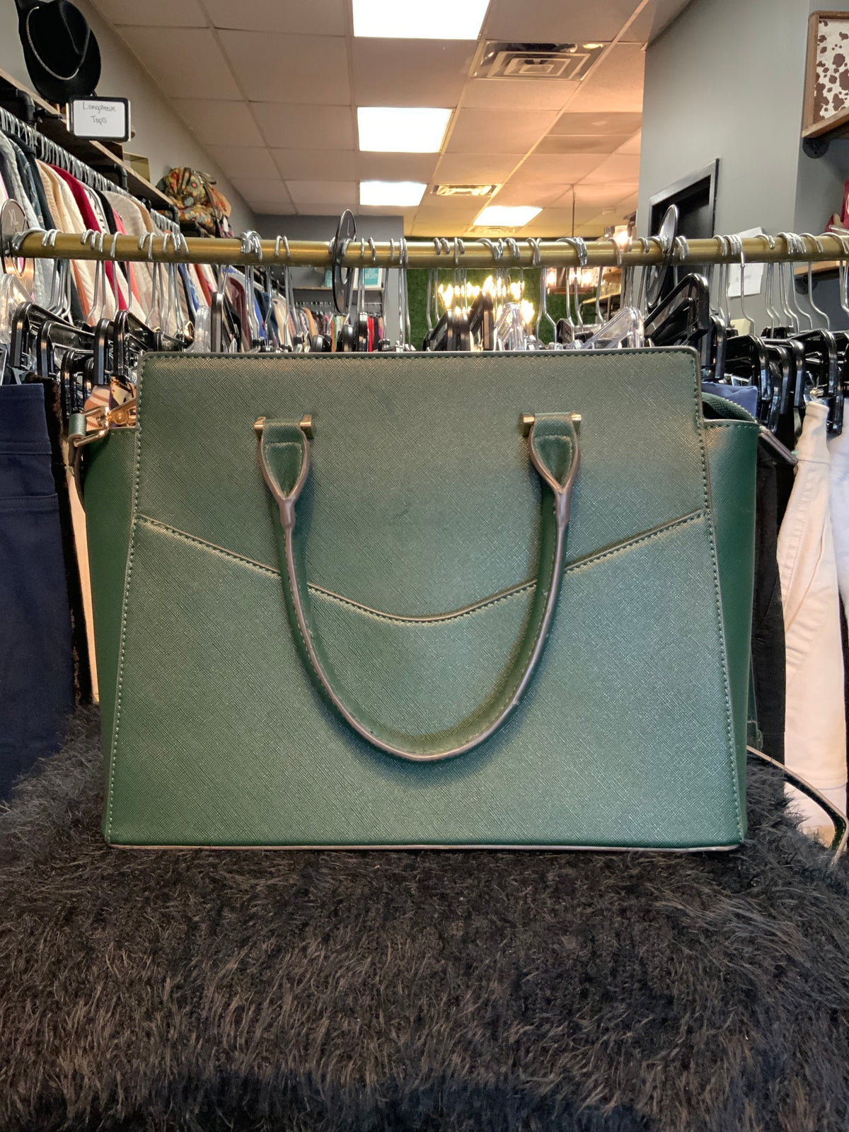 Celine Dion Green Handbag