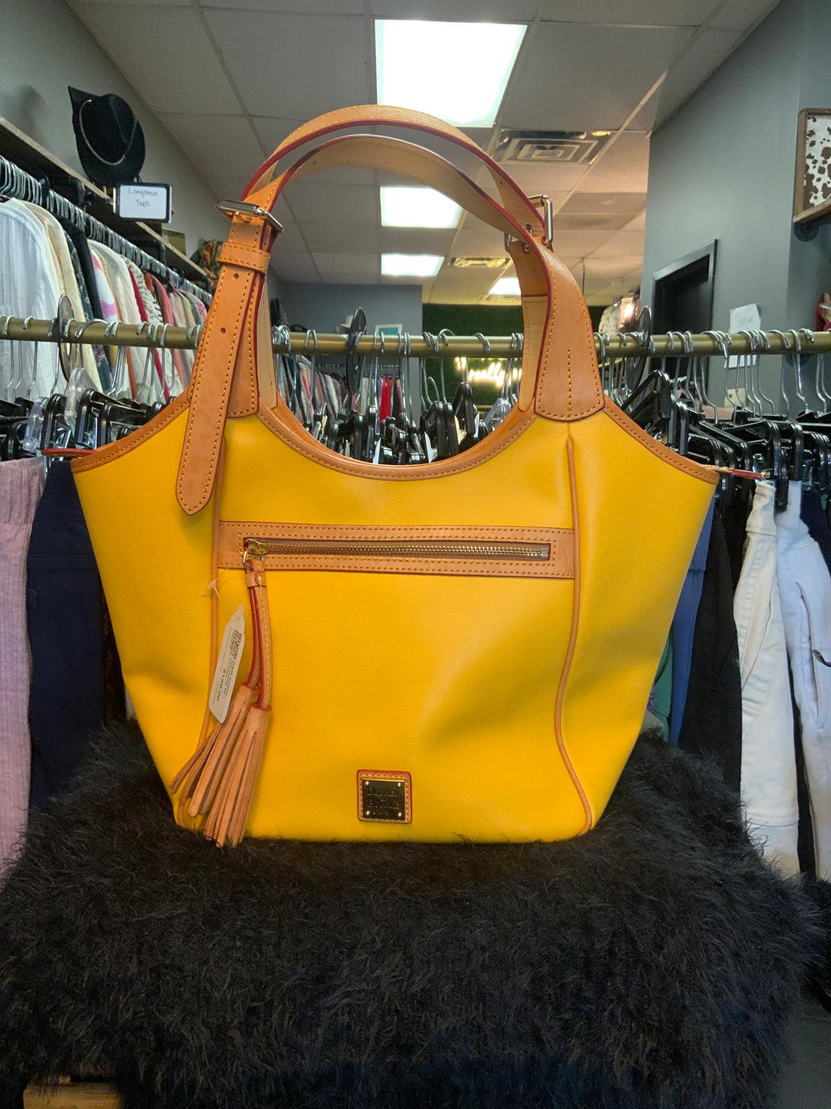 D&B Yellow Handbag w/ Duster