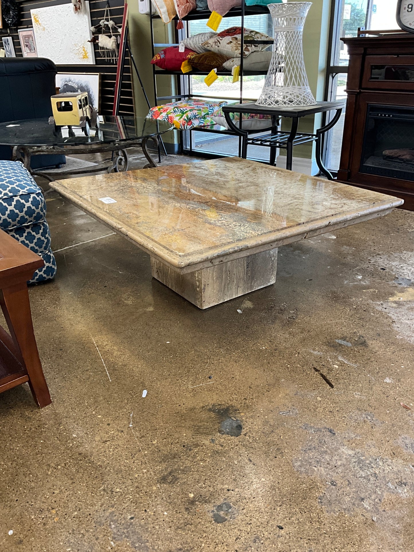 Travertine Coffee Table
