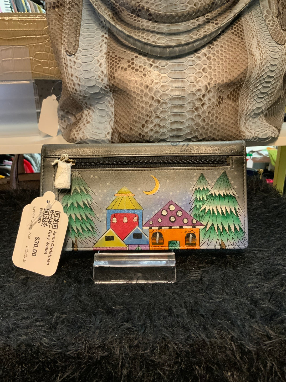 Anna Christmas Grey Wallet