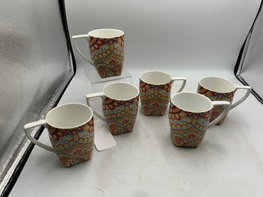 Set Of 6 Coffee Mugs