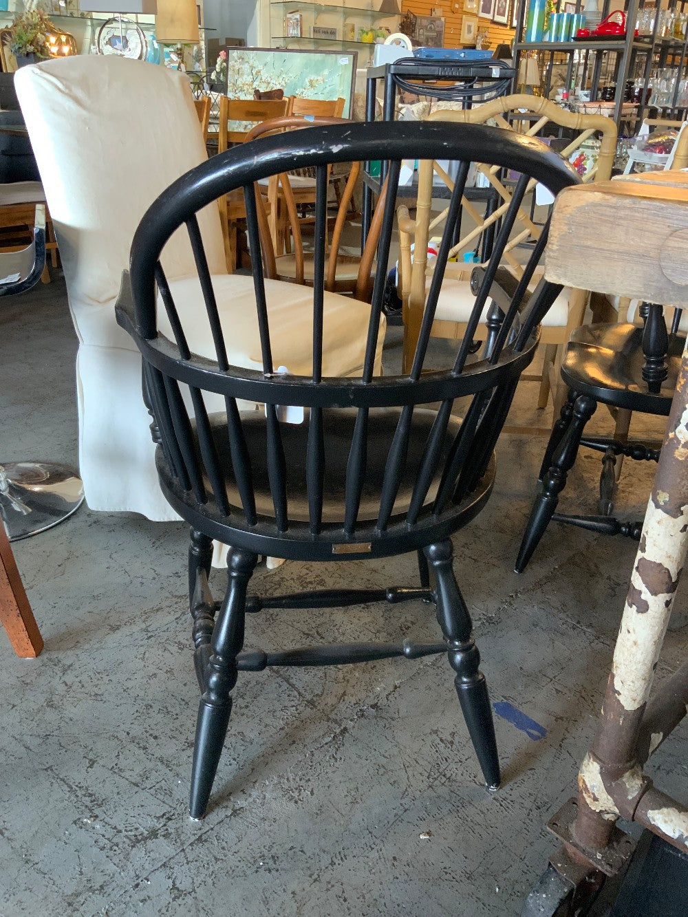 " The Globe Wernicke Co."  Black Wood Chairs