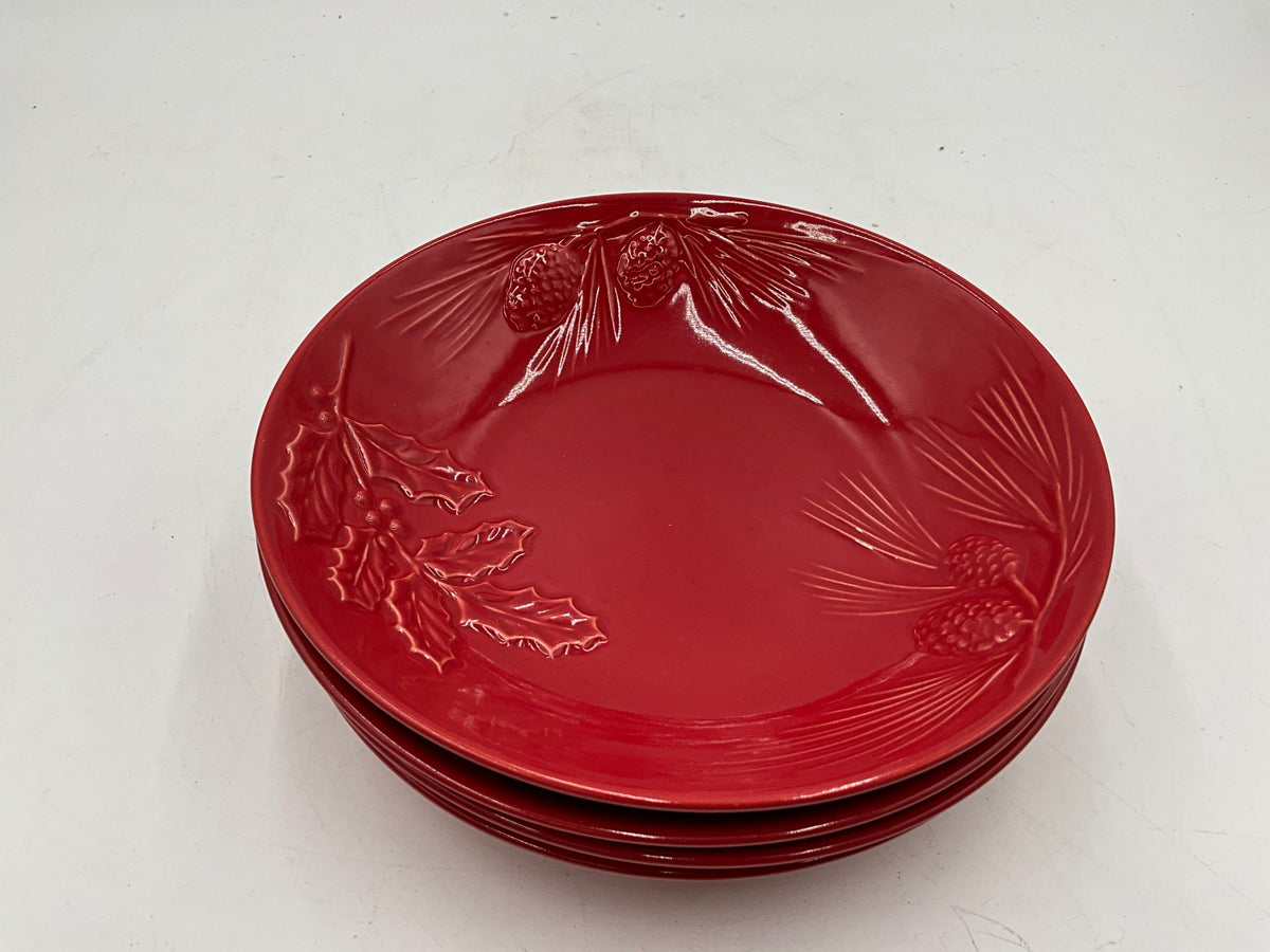 4 Pc. Lenox Red Bowl Set