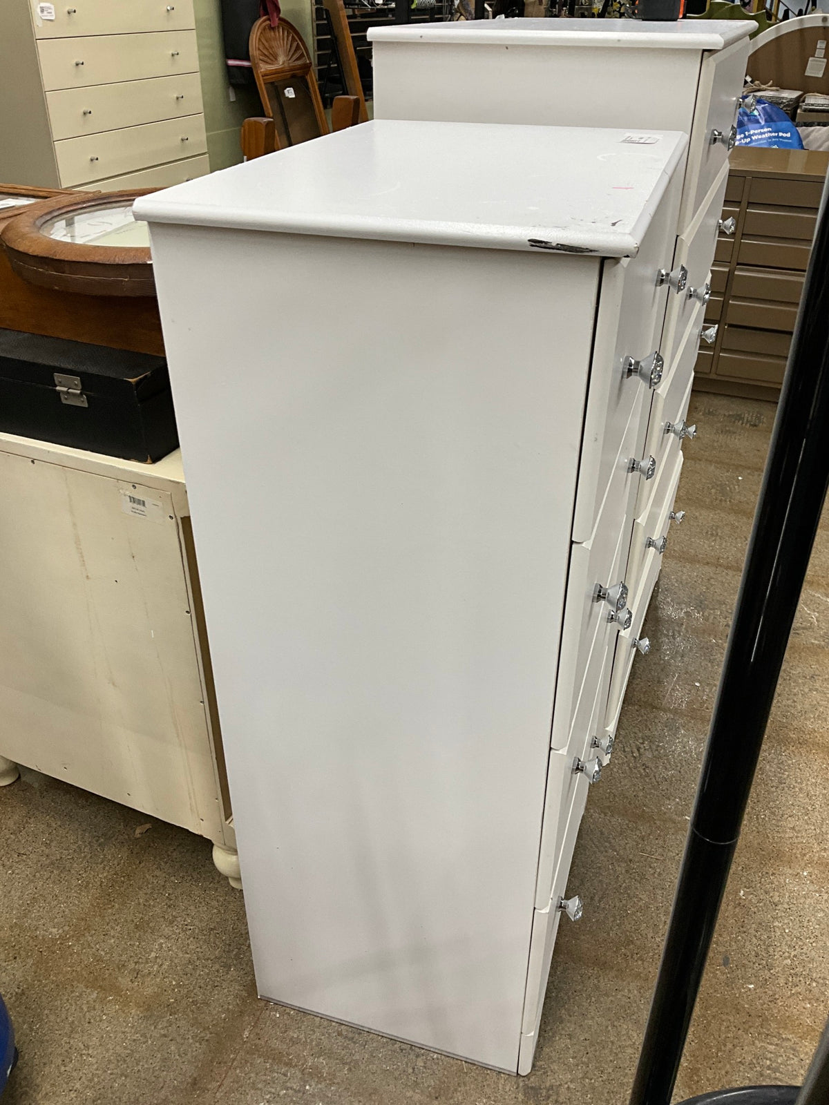 Short White Chest of Drawers