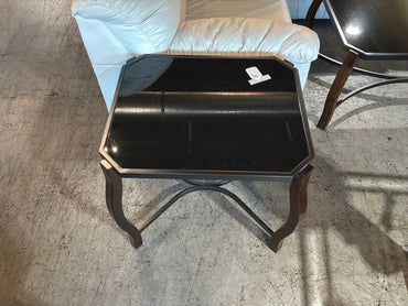 Metal/Glass End Table