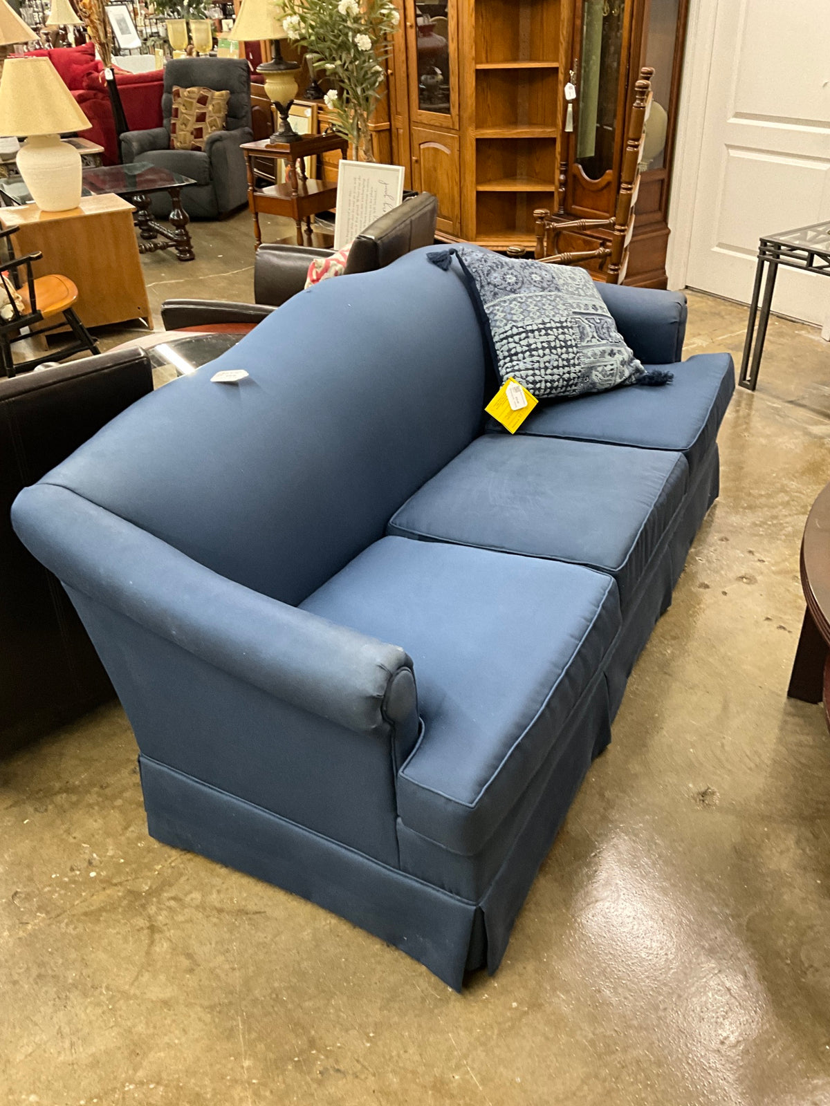 Blue Sofa Express Sofa - rip on top