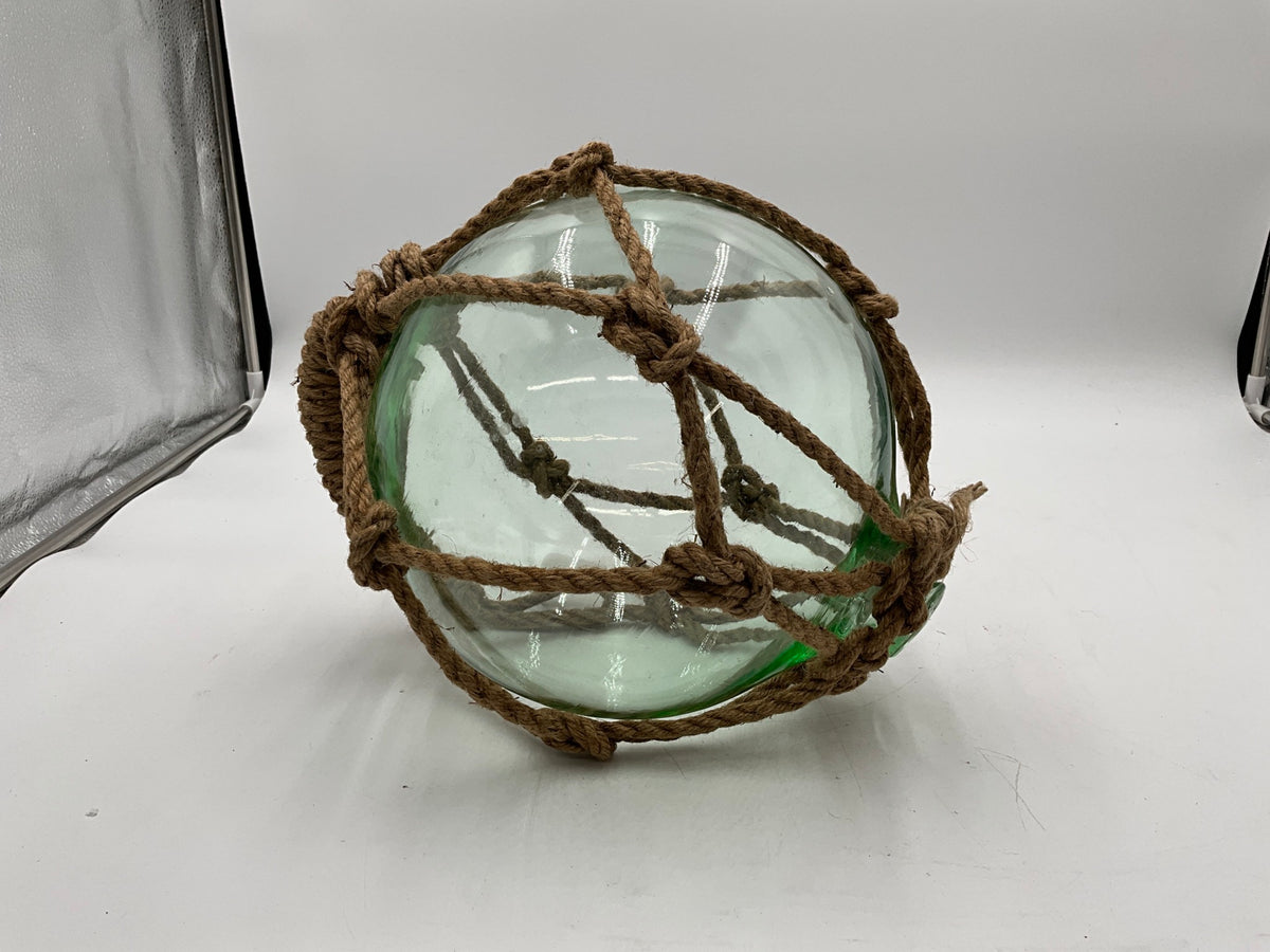 Large Green Glass Nautical Ball Decor
