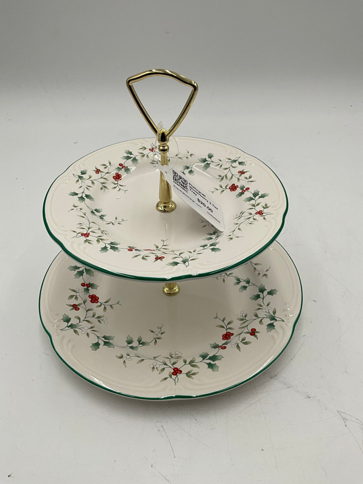 Pfaltzgraff Winterberry 2 Tier Tray