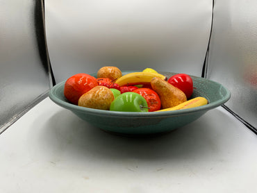 Large Pottery Bowl with Fruit